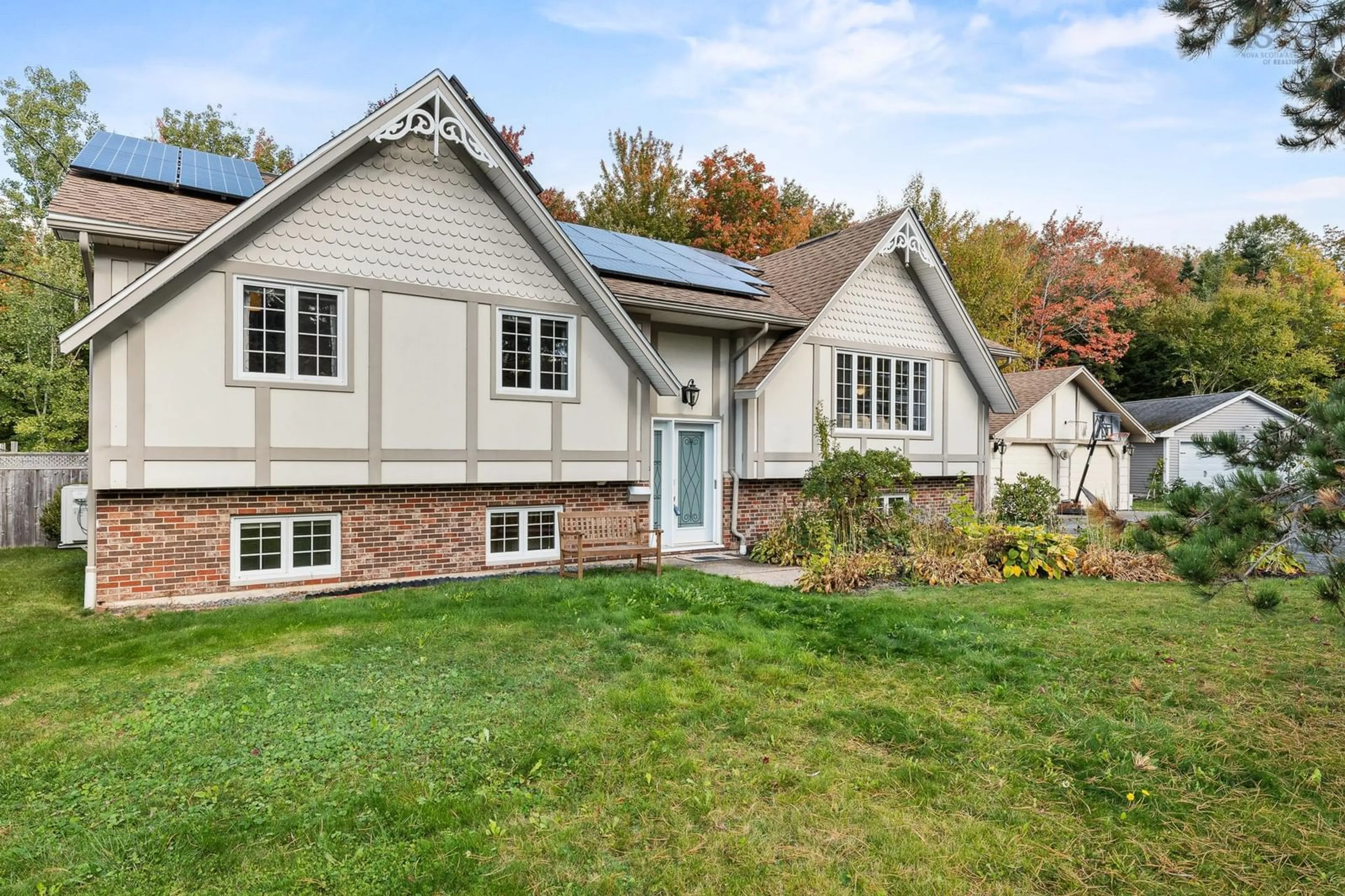 Home with vinyl exterior material, street for 11 Killarney Dr, Bedford Nova Scotia B4B 1B7