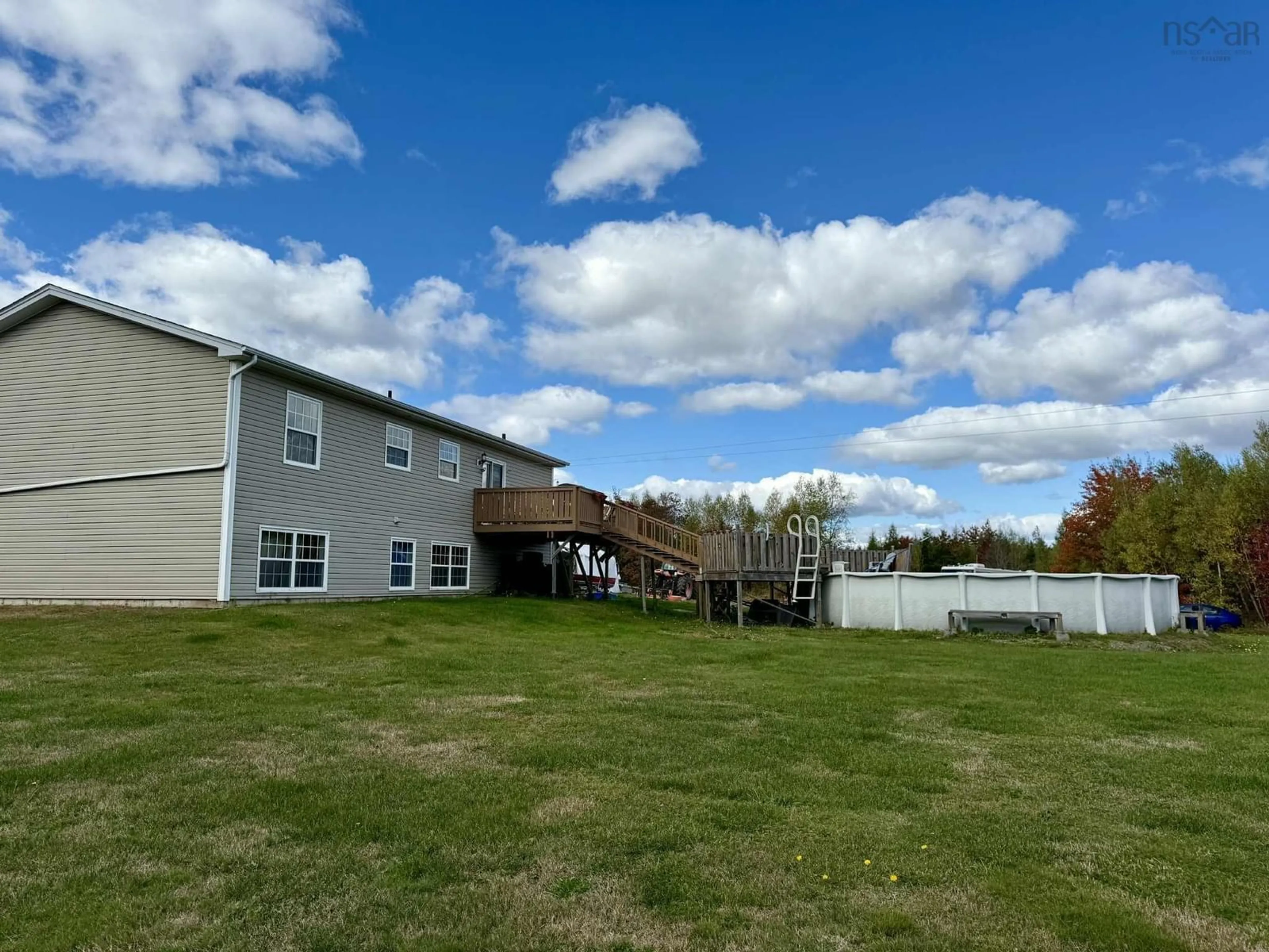 A pic from outside/outdoor area/front of a property/back of a property/a pic from drone, water/lake/river/ocean view for 551 Brenton Cross Rd, Birch Hill Nova Scotia B0N 2J0