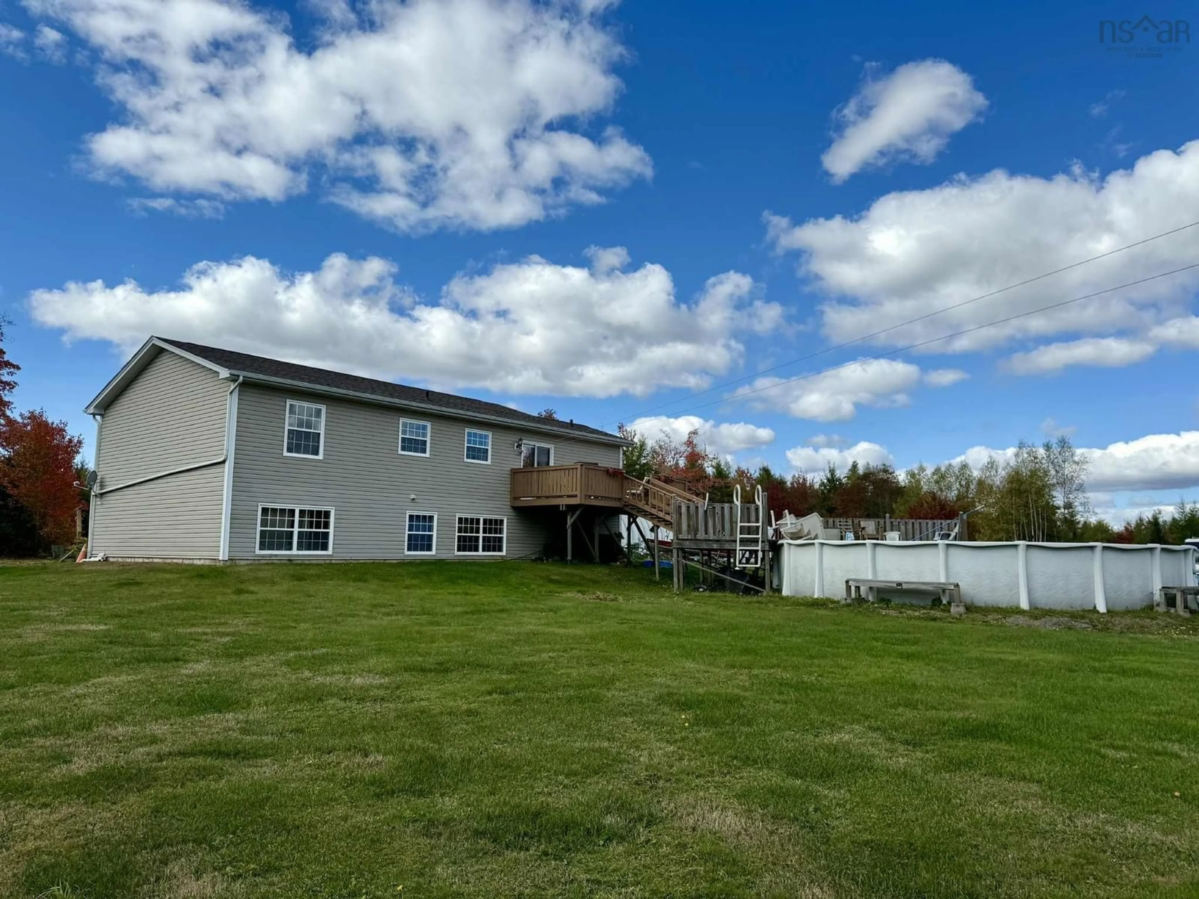 A pic from outside/outdoor area/front of a property/back of a property/a pic from drone, water/lake/river/ocean view for 551 Brenton Cross Rd, Birch Hill Nova Scotia B0N 2J0