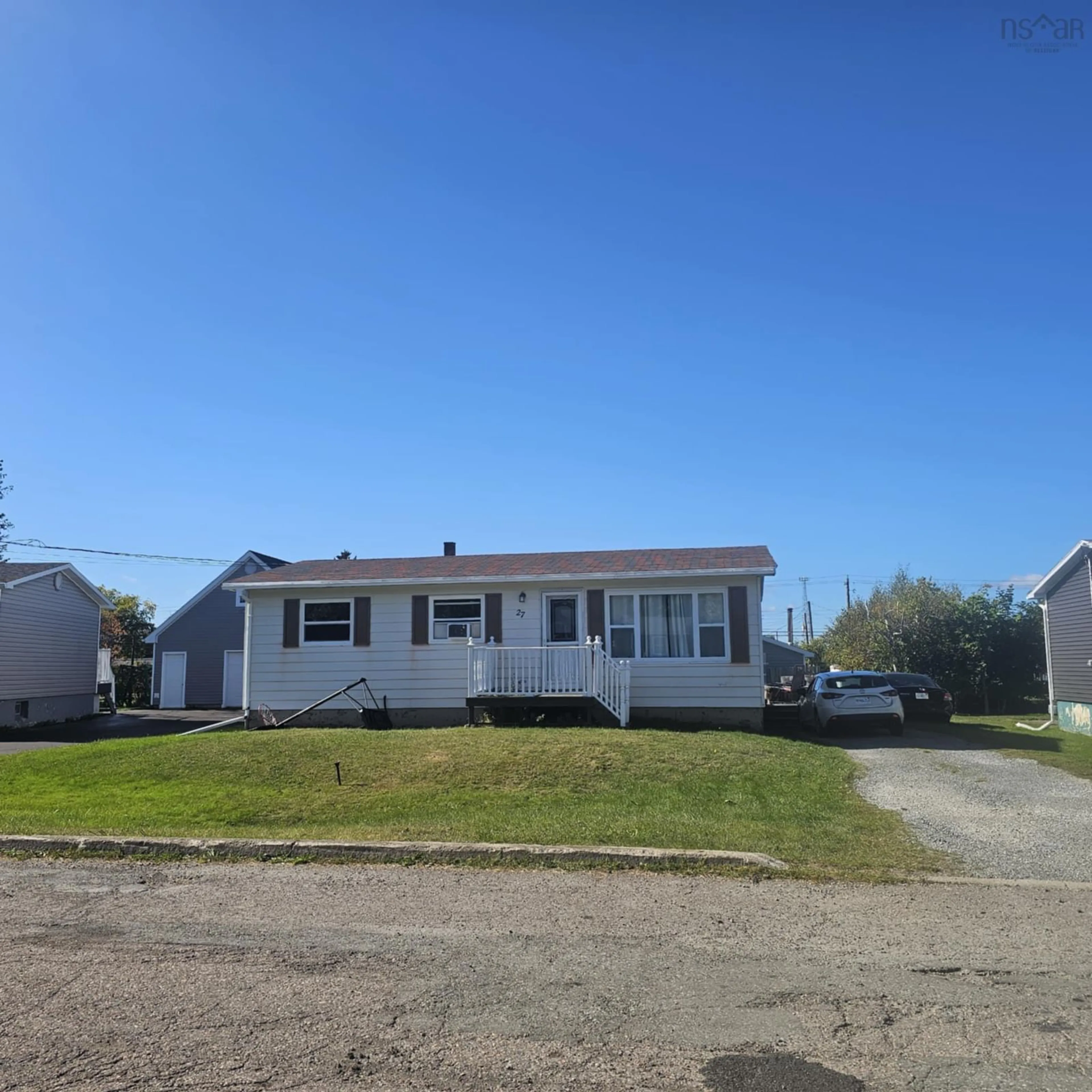 Home with vinyl exterior material, street for 27 Crystal Dr, Florence Nova Scotia B1P 2J1