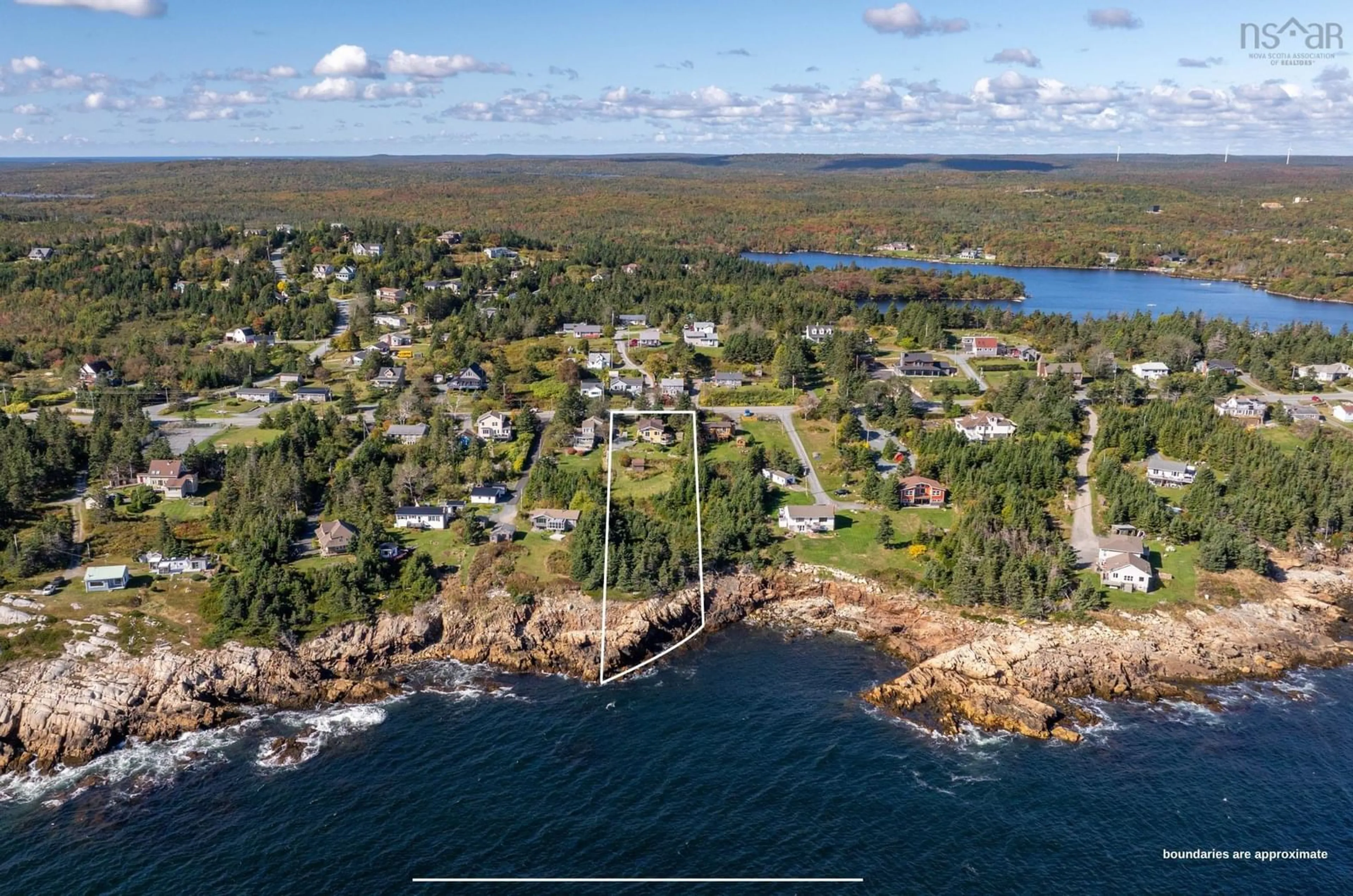 A pic from outside/outdoor area/front of a property/back of a property/a pic from drone, water/lake/river/ocean view for 664 Ketch Harbour Rd, Portuguese Cove Nova Scotia B3V 1K2