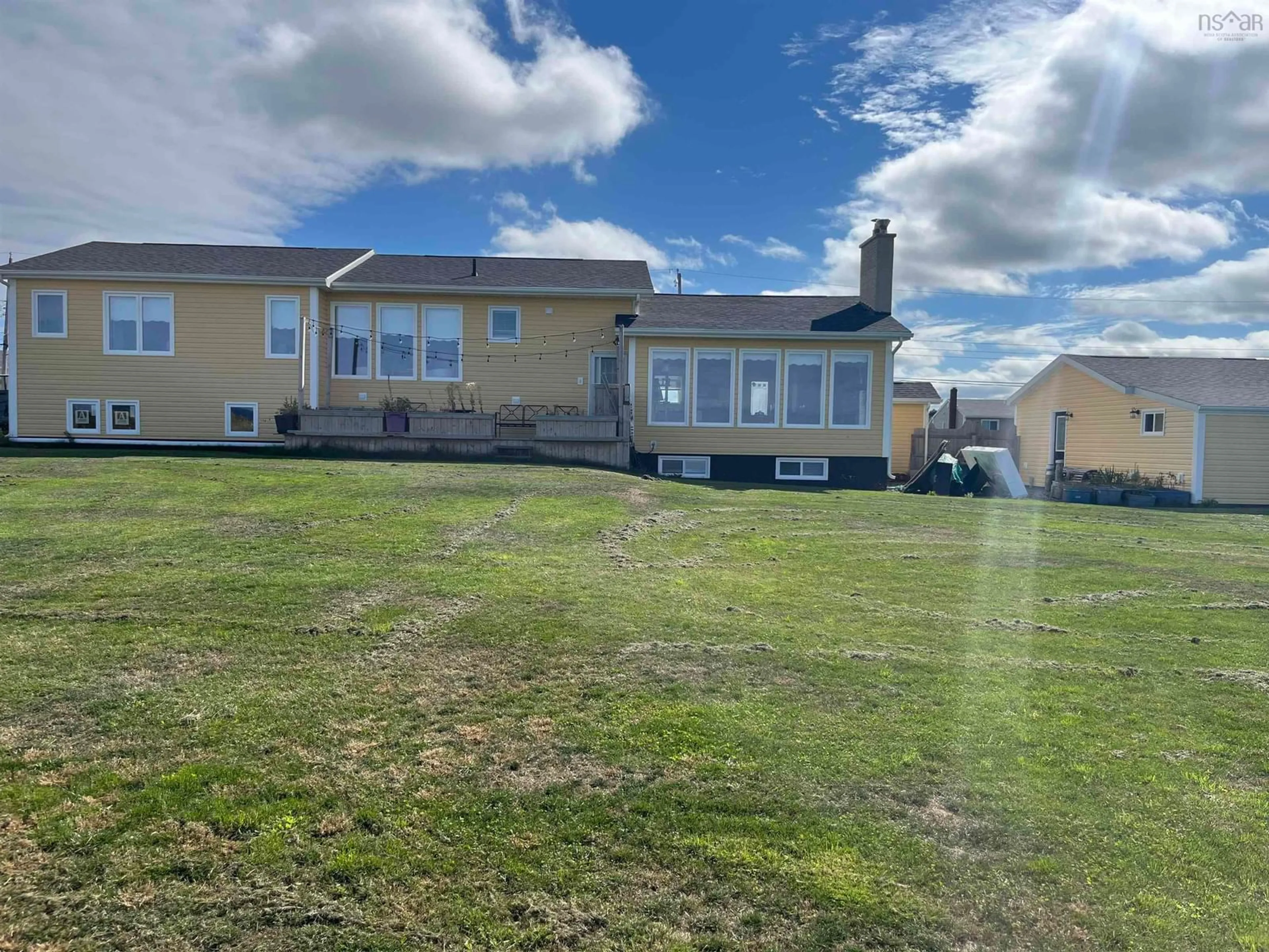 A pic from outside/outdoor area/front of a property/back of a property/a pic from drone, water/lake/river/ocean view for 9 Khalsa Dr, Glace Bay Nova Scotia B1A 5Z1
