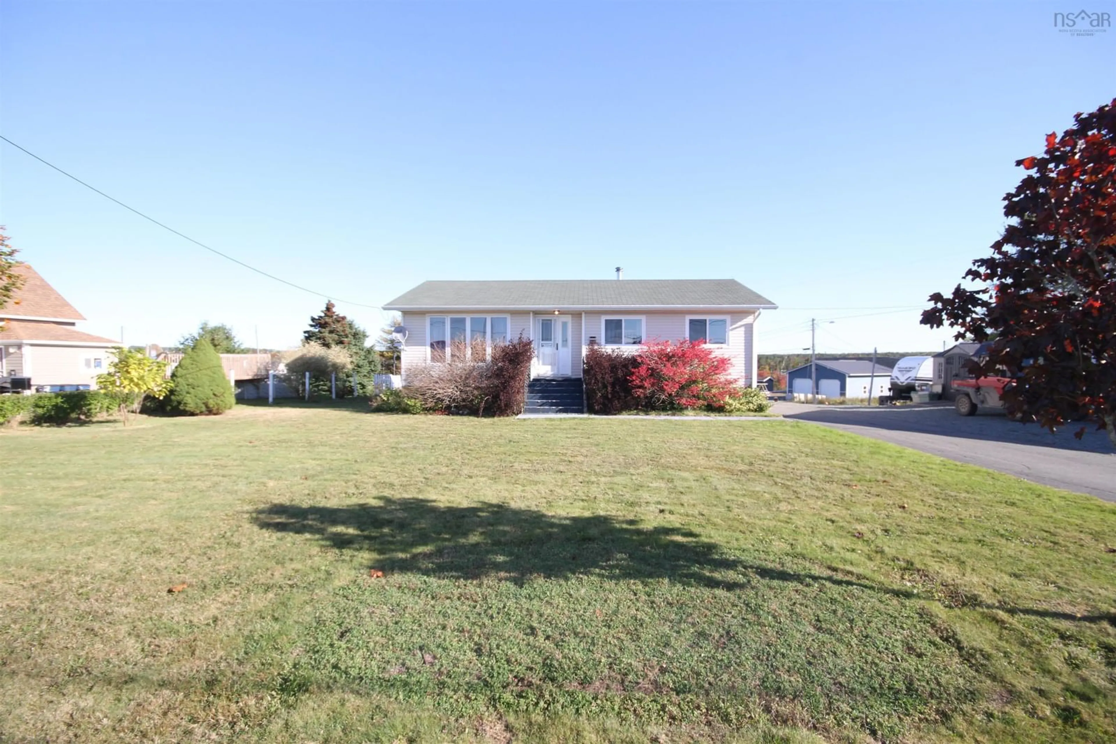 A pic from outside/outdoor area/front of a property/back of a property/a pic from drone, unknown for 125 Grandique Ferry Rd, Louisdale Nova Scotia B0E 1V0