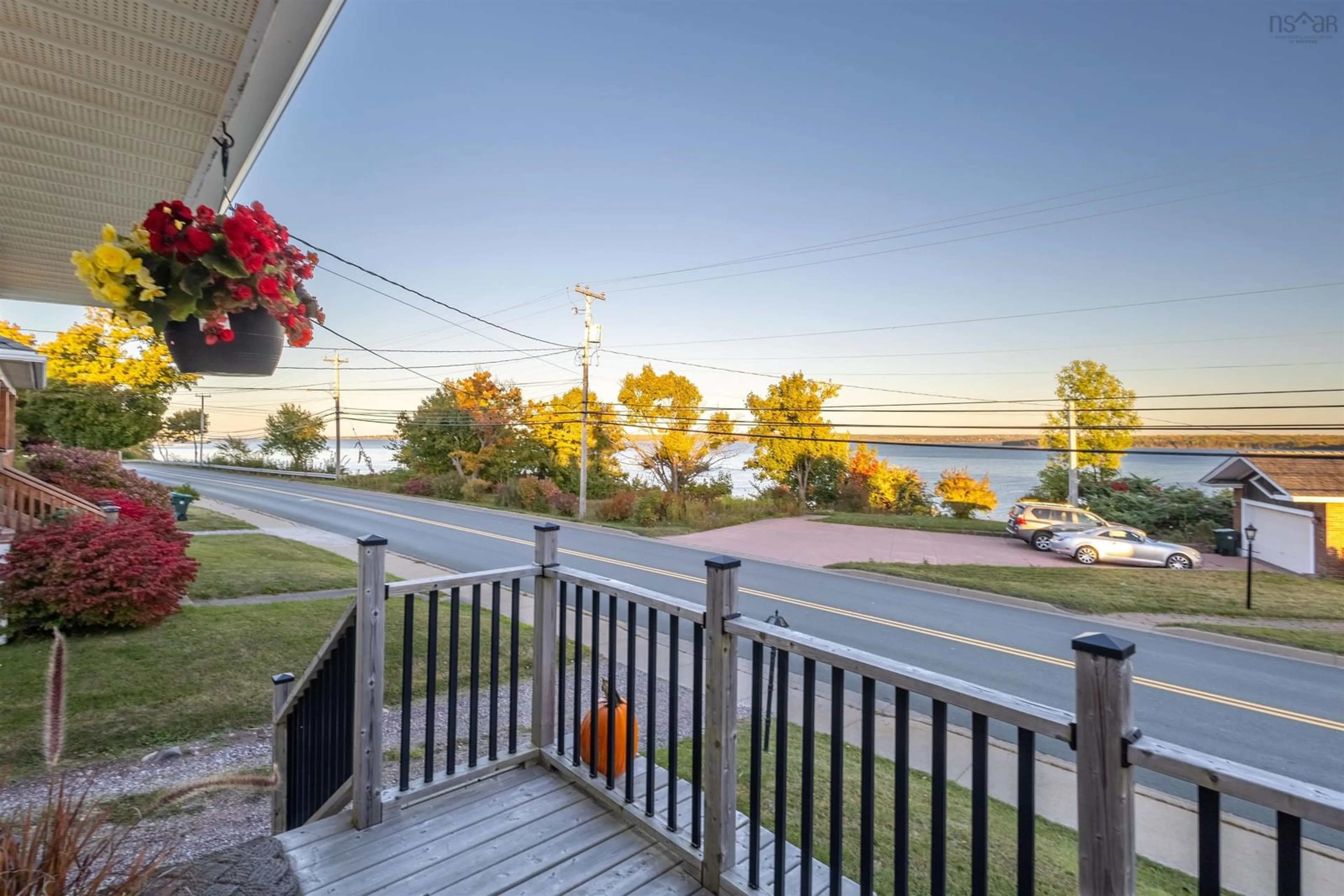 Patio, water/lake/river/ocean view for 32 Queen St, North Sydney Nova Scotia B2A 1A1