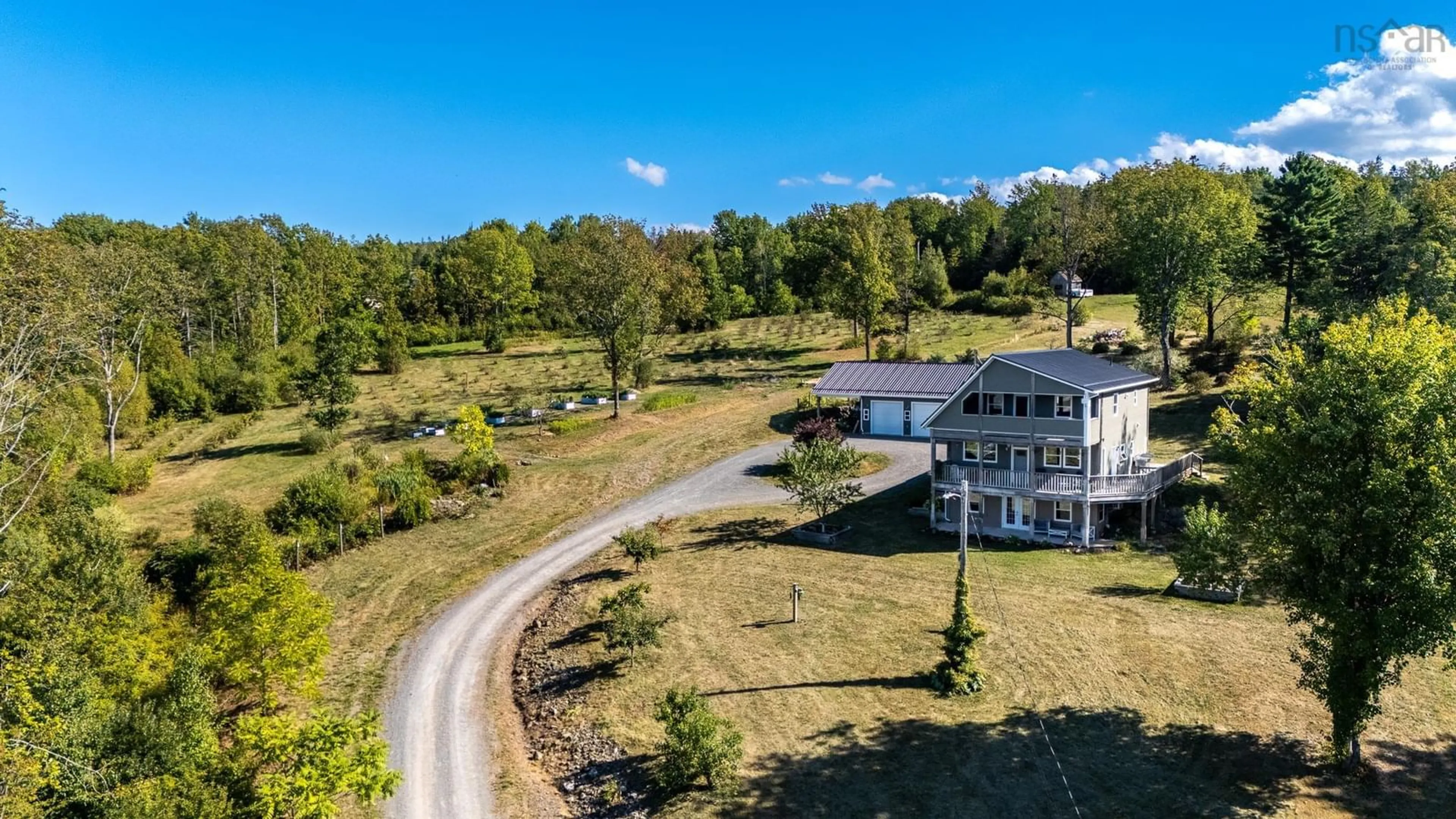 A pic from outside/outdoor area/front of a property/back of a property/a pic from drone, water/lake/river/ocean view for 280 Welch Rd, Forest Hill Nova Scotia B4P 2R1