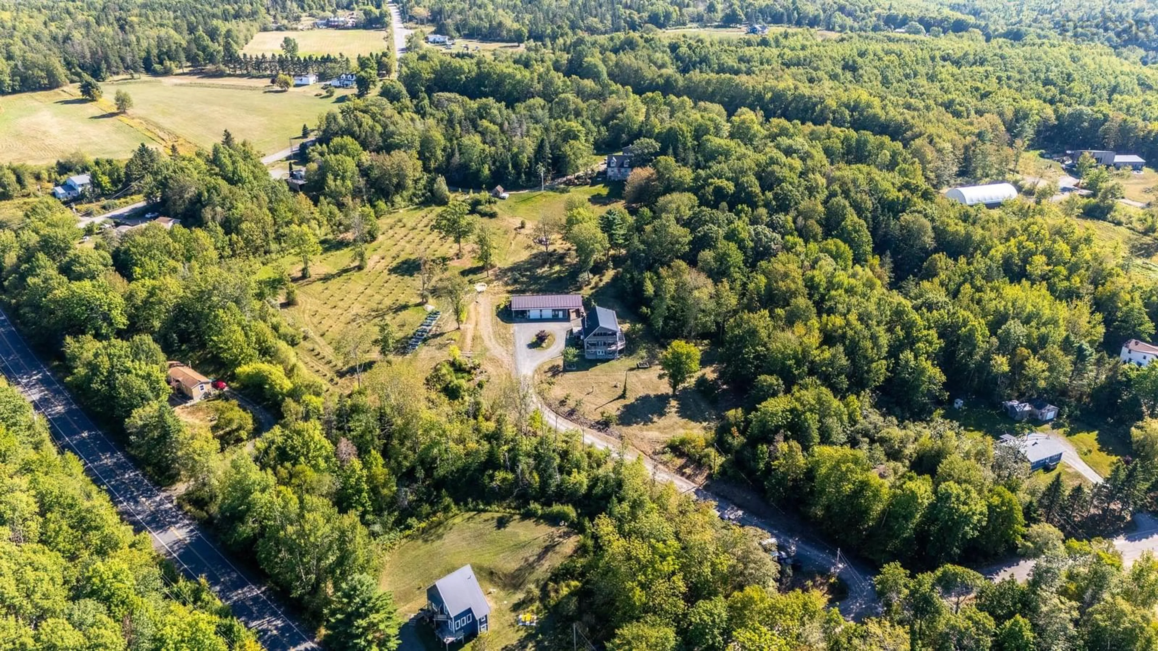 A pic from outside/outdoor area/front of a property/back of a property/a pic from drone, forest/trees view for 280 Welch Rd, Forest Hill Nova Scotia B4P 2R1