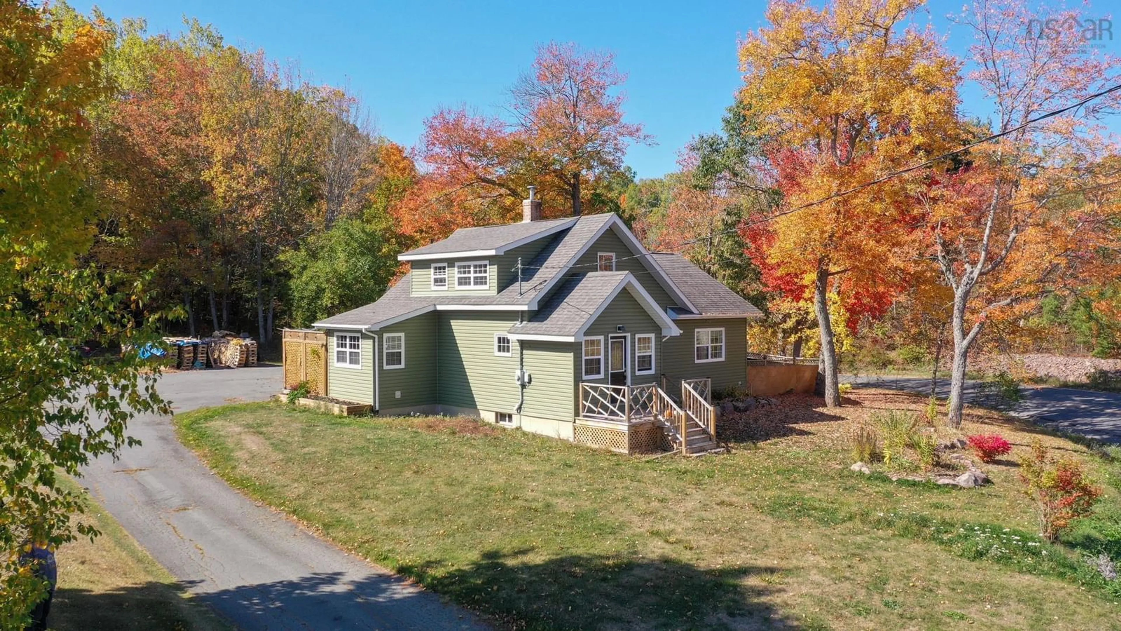 A pic from outside/outdoor area/front of a property/back of a property/a pic from drone, street for 2027 Deep Hollow Rd, White Rock Nova Scotia B4P 2R2