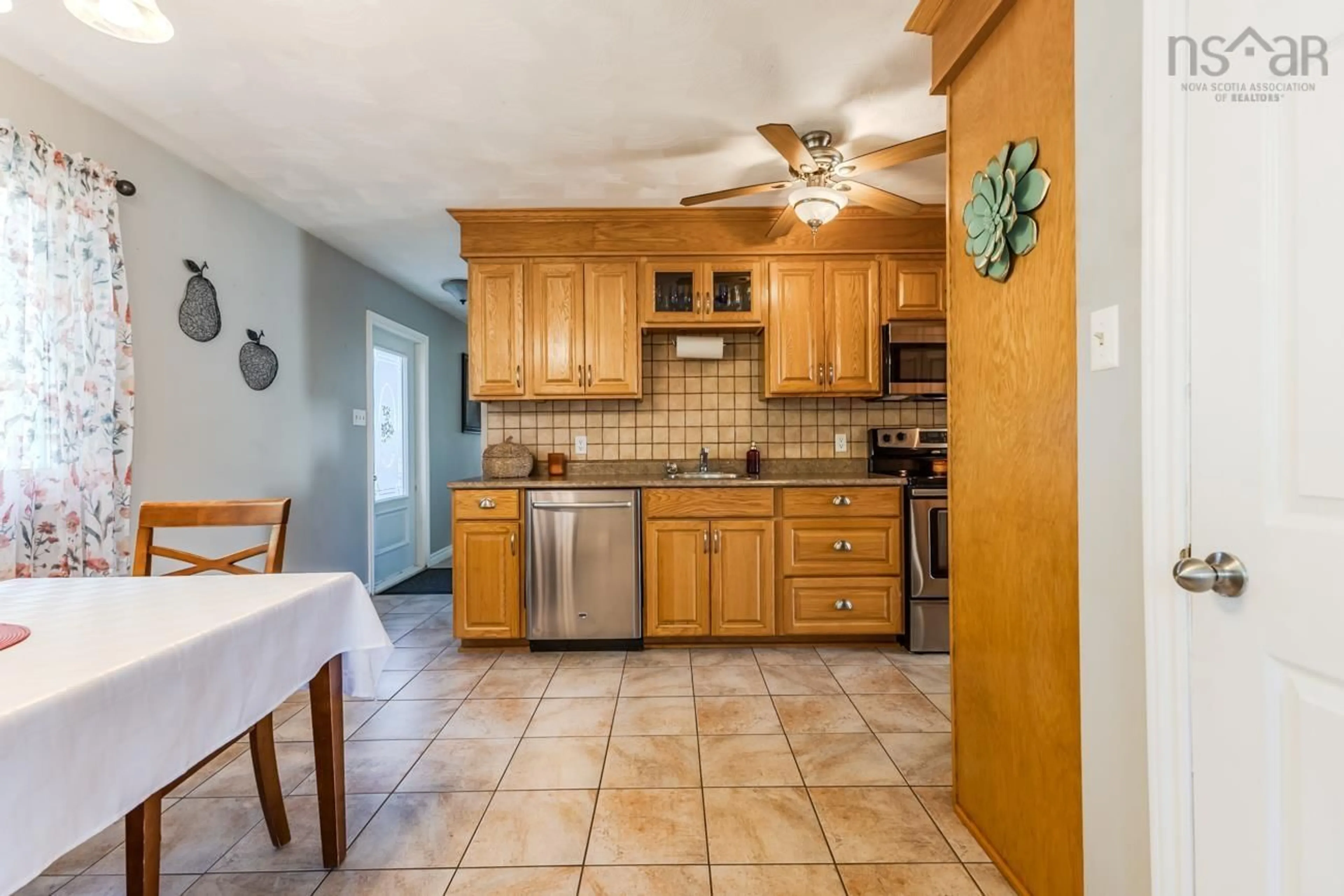 Standard kitchen, ceramic/tile floor for 13 Connollys Rd, Stellarton Nova Scotia B0K 1S0