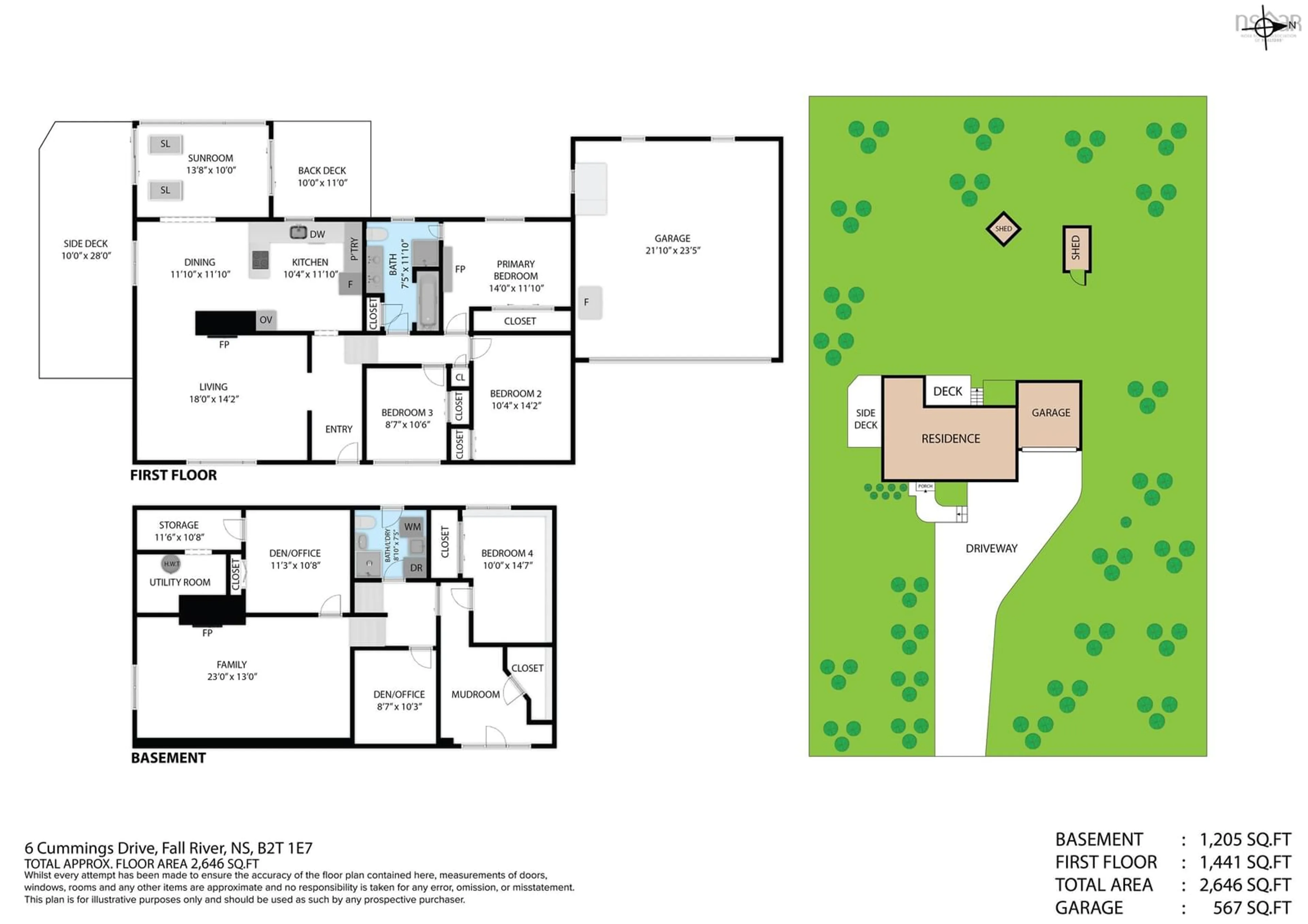 Floor plan for 6 Cummings Dr, Fall River Nova Scotia B2T 1E7