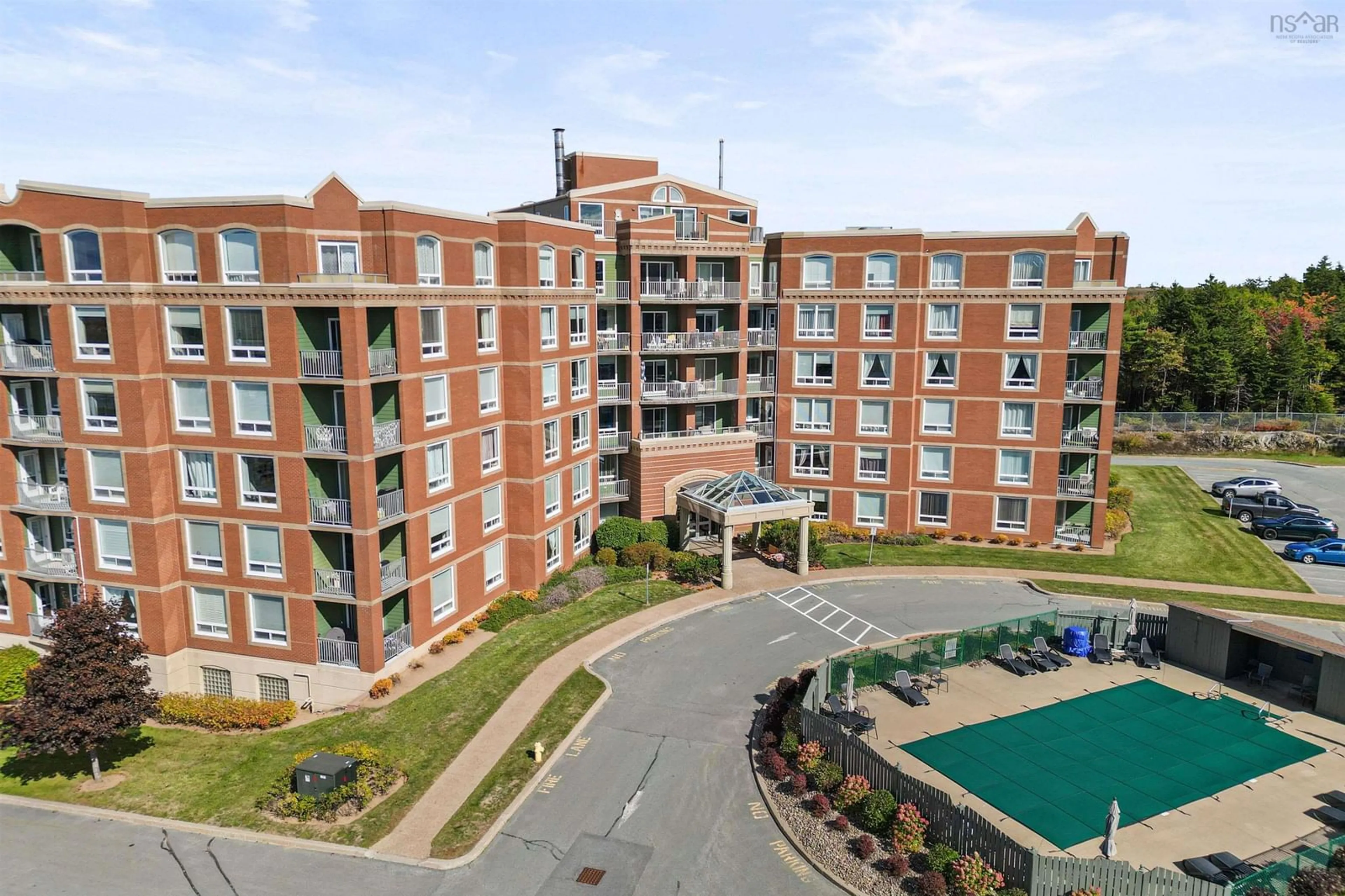 A pic from outside/outdoor area/front of a property/back of a property/a pic from drone, unknown for 10 Regency Park Dr #307, Halifax Nova Scotia B3S 1P2