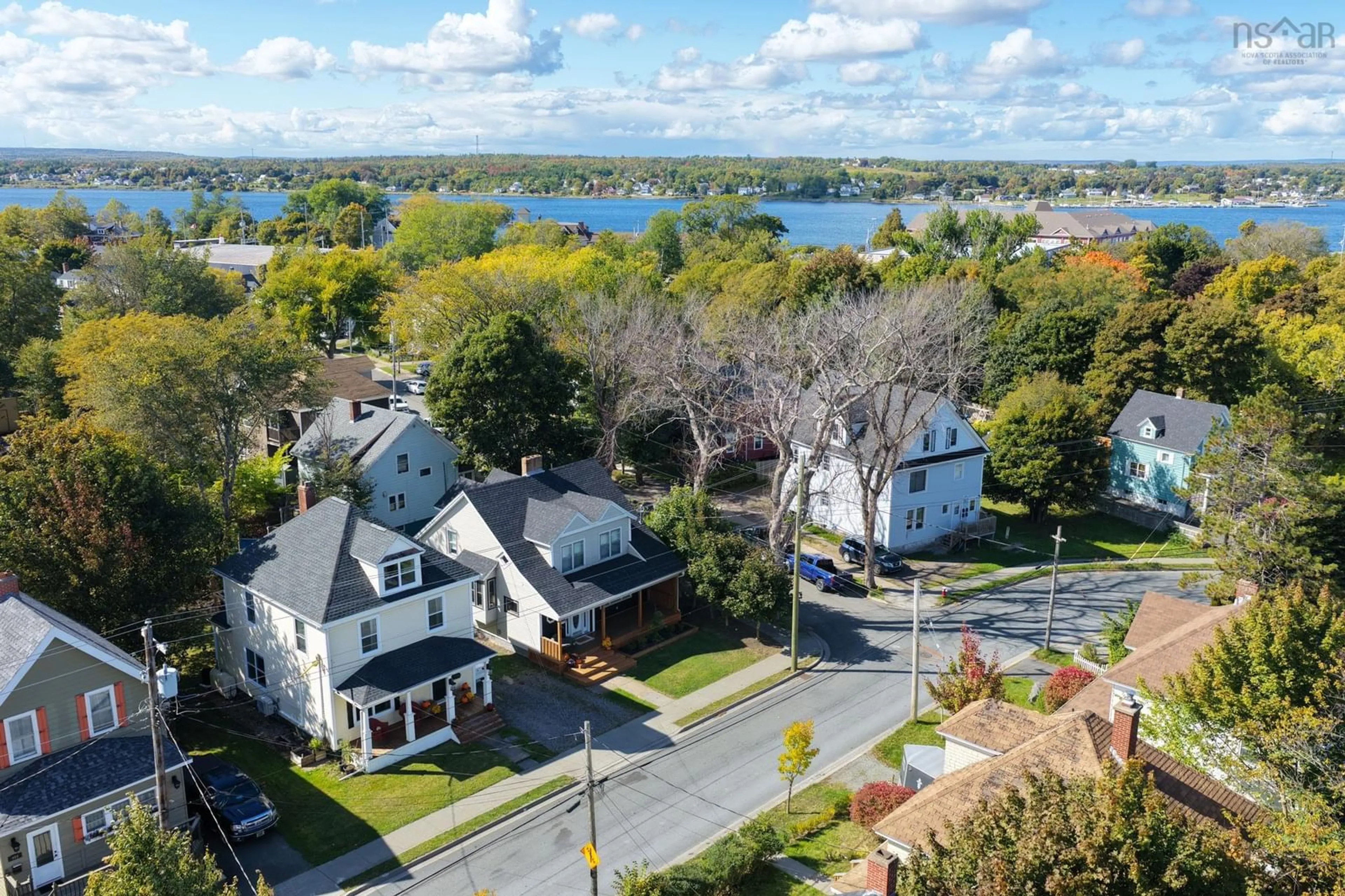 A pic from outside/outdoor area/front of a property/back of a property/a pic from drone, water/lake/river/ocean view for 400 Bentinck St, Sydney Nova Scotia B1S 2Y6