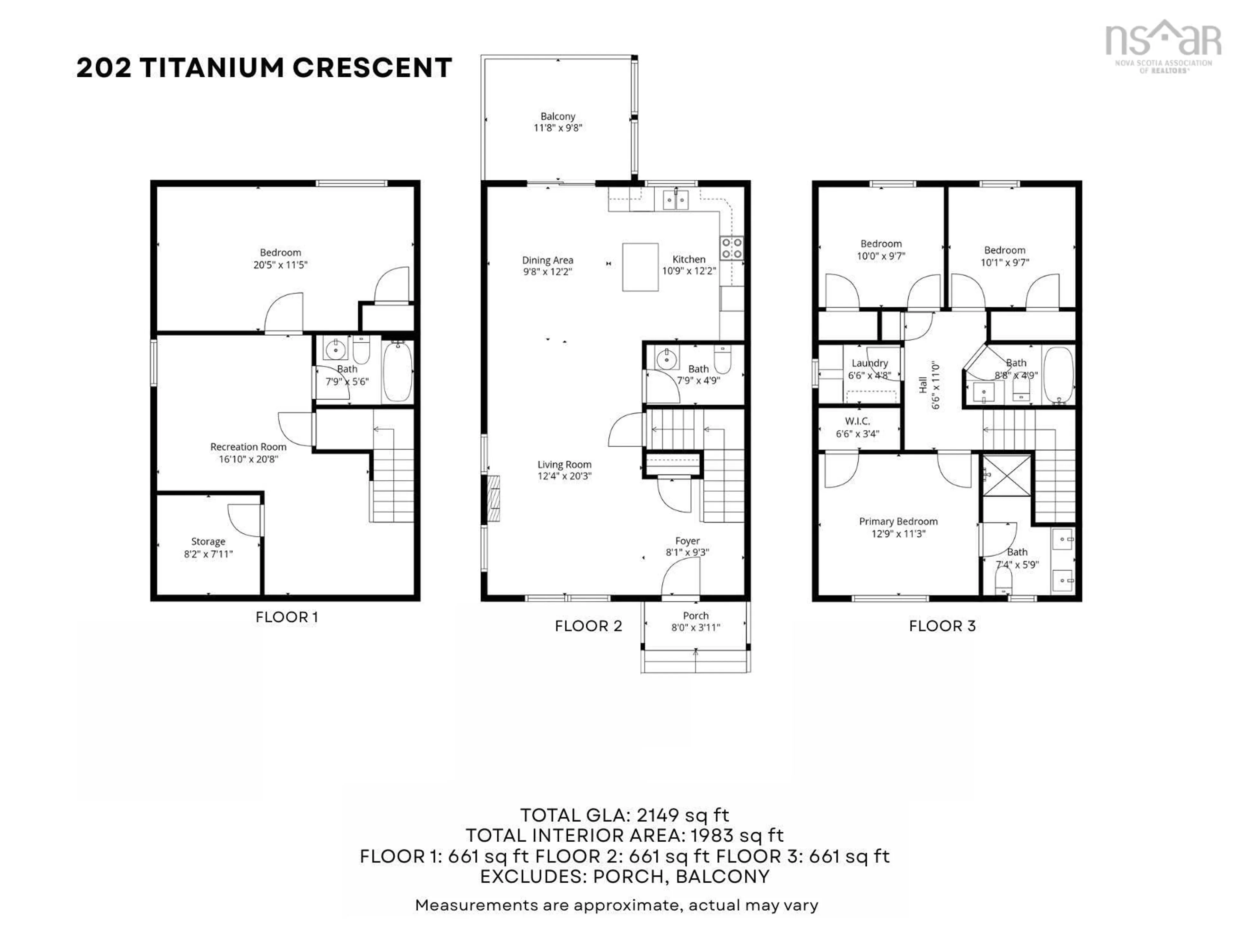 Floor plan for 202 Titanium Cres, Halifax Nova Scotia B3P 0J2