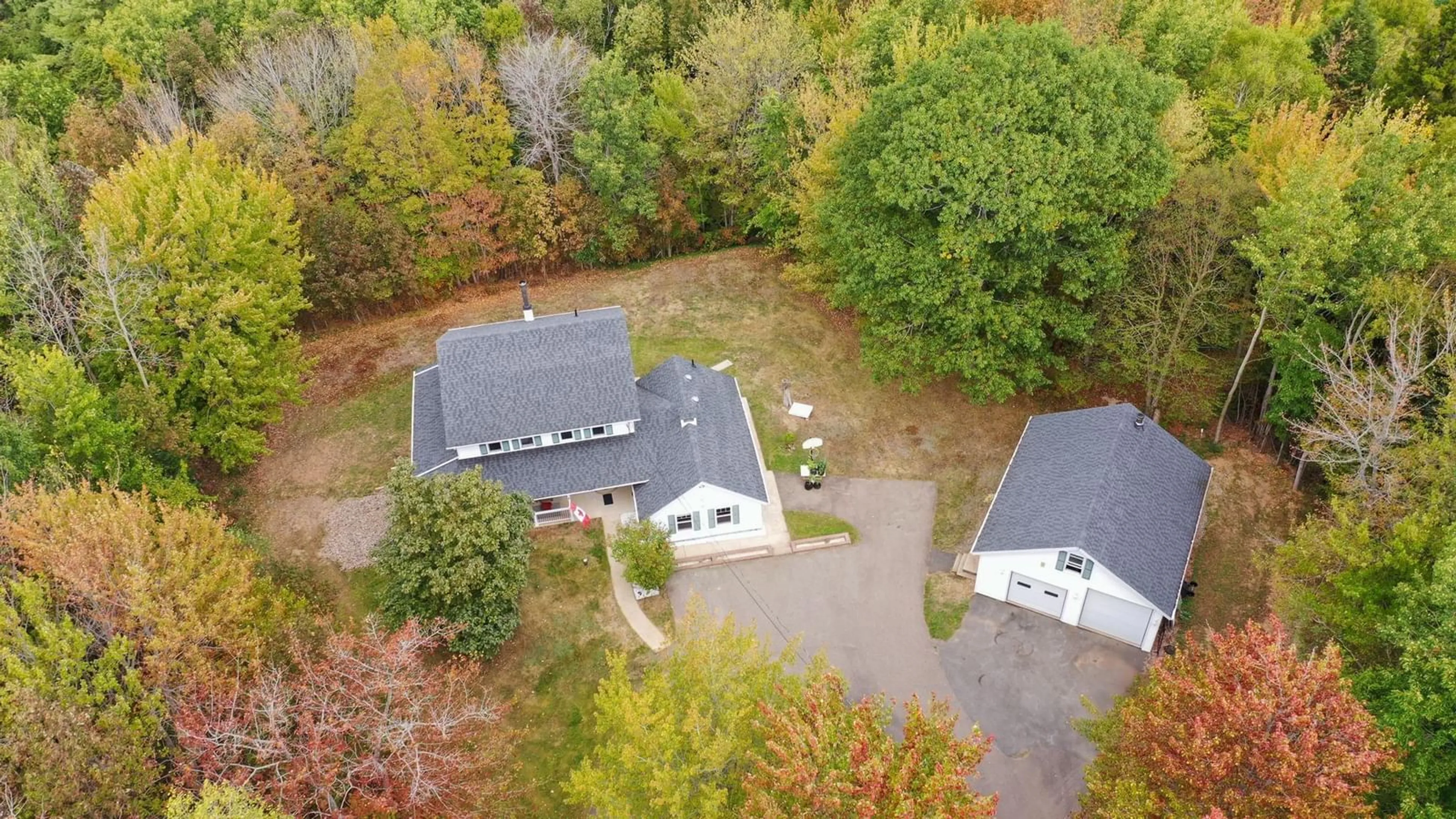 A pic from outside/outdoor area/front of a property/back of a property/a pic from drone, unknown for 87 Lemarchant Dr, Canaan Nova Scotia B4N 4K1