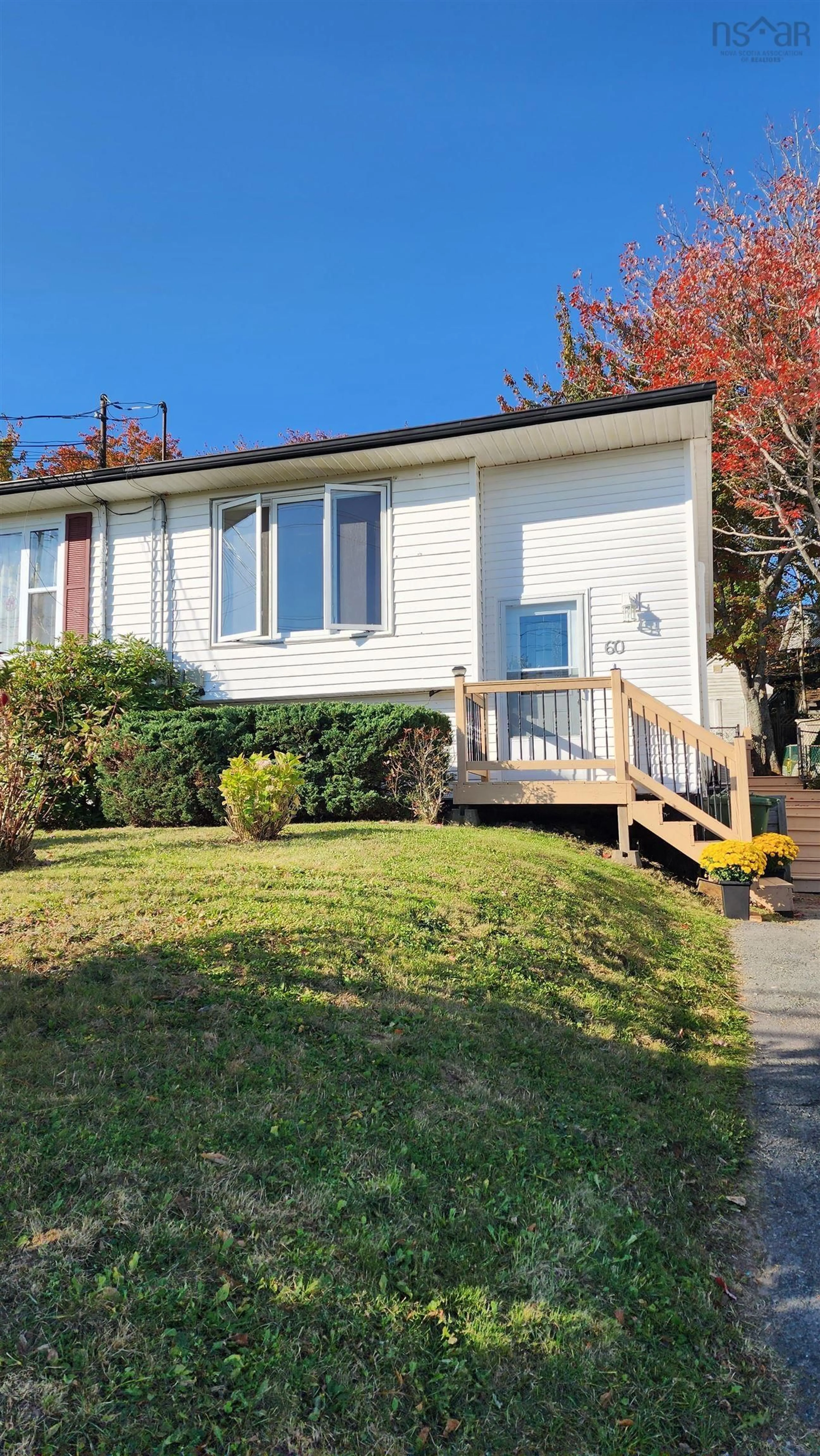 Home with vinyl exterior material, street for 60 Cranberry Cres, Dartmouth Nova Scotia B2W 5A9