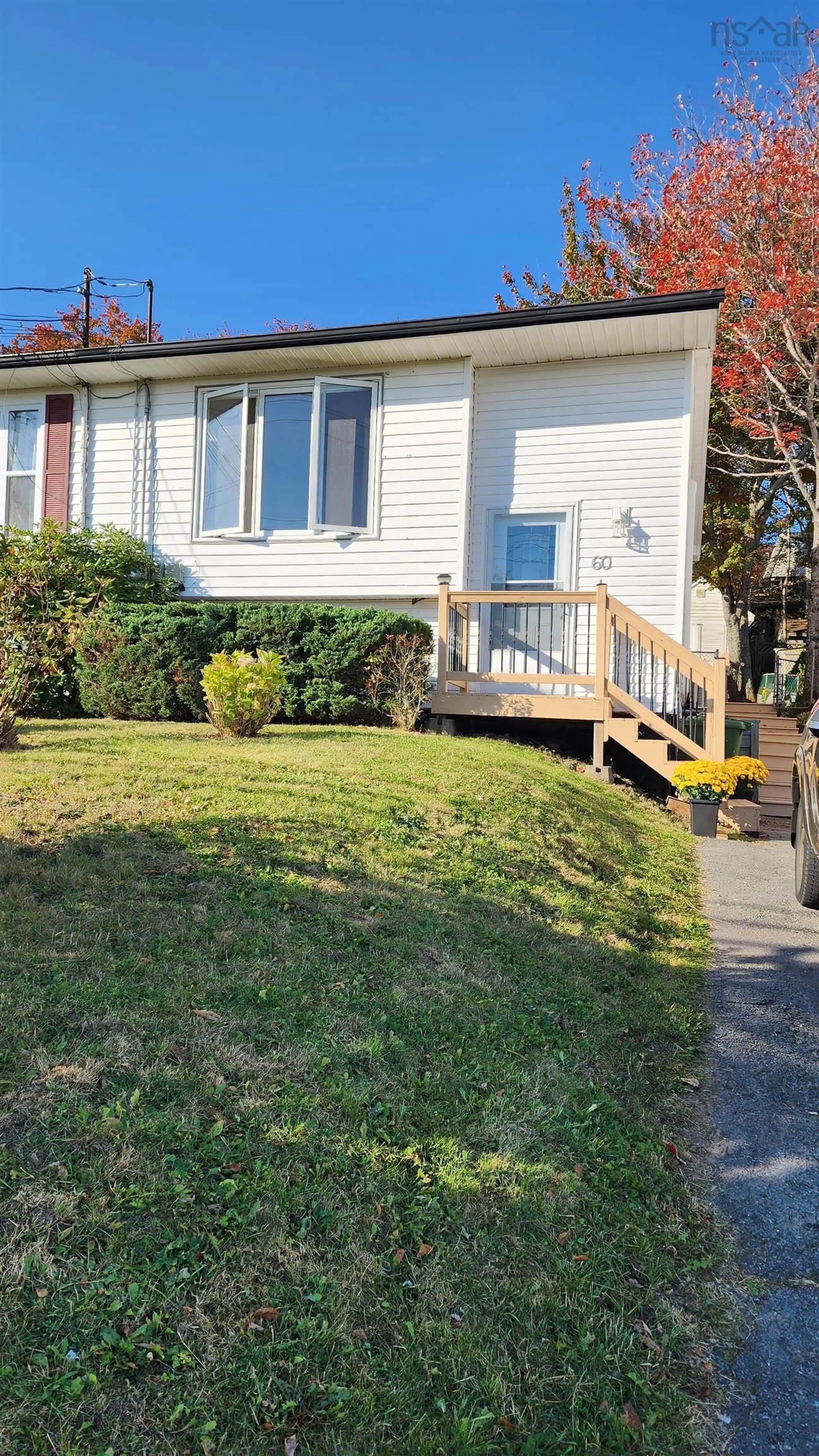 Home with vinyl exterior material, street for 60 Cranberry Cres, Dartmouth Nova Scotia B2W 5A9