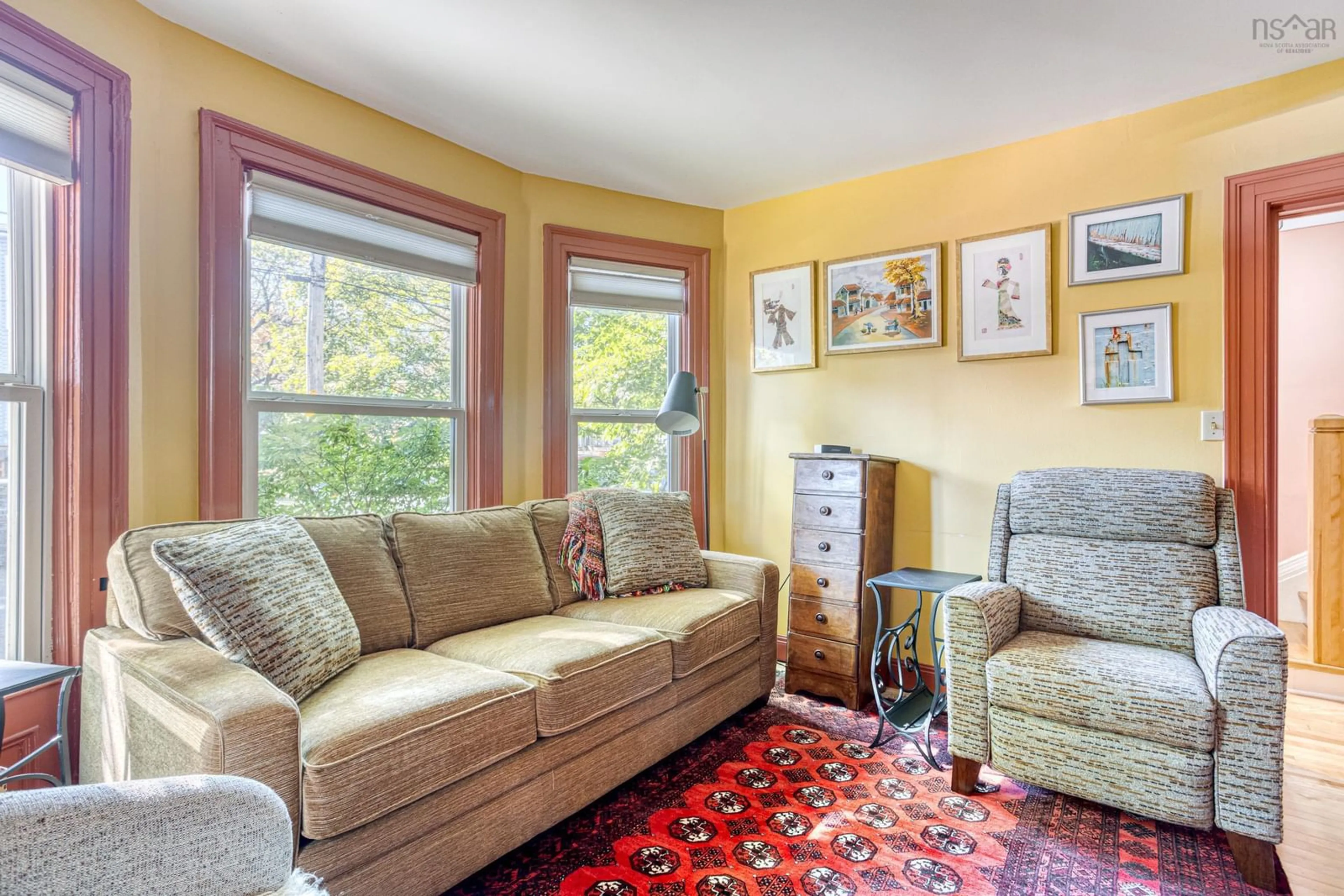 Living room with furniture, carpet floor for 2695 Fuller Terr, Halifax Nova Scotia B3K 3V9