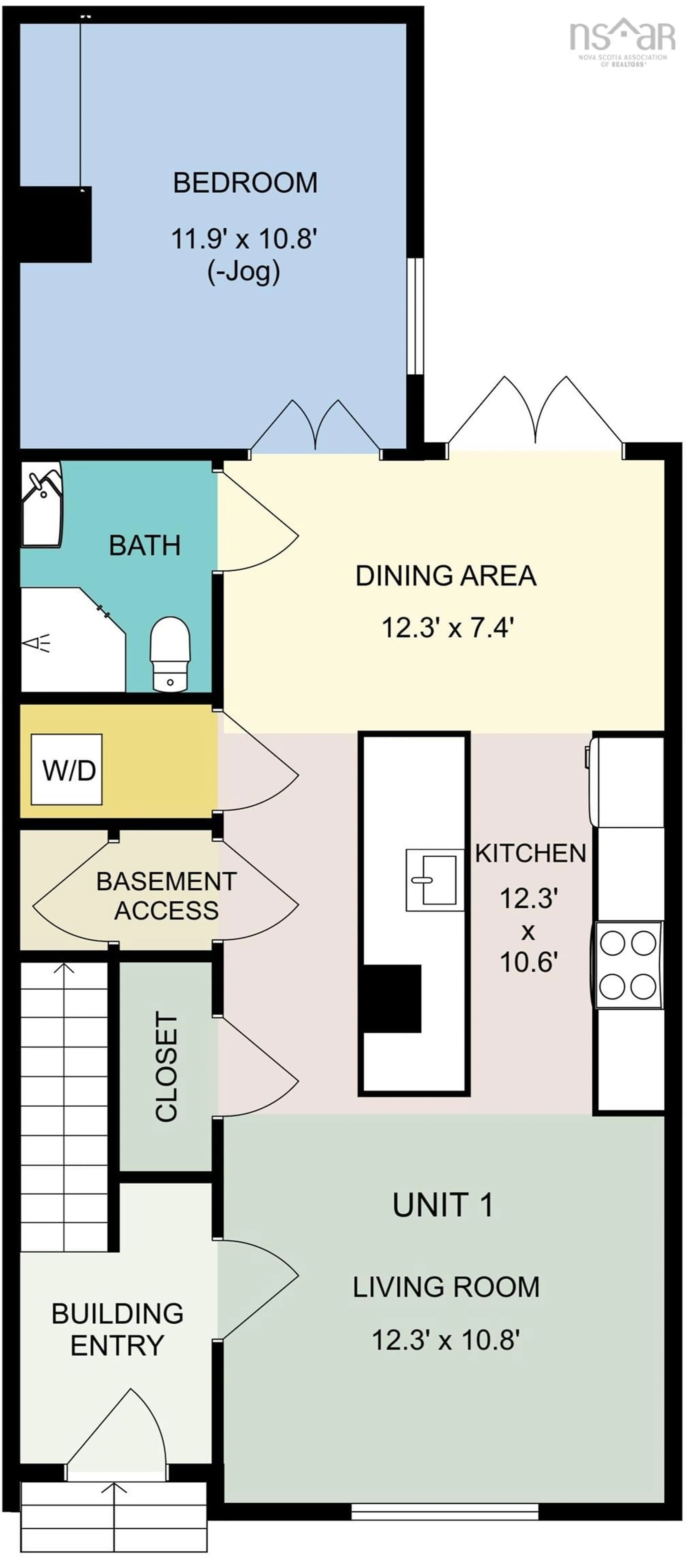 Floor plan for 5528 Nora Bernard St, Halifax Peninsula Nova Scotia B3K 1B2