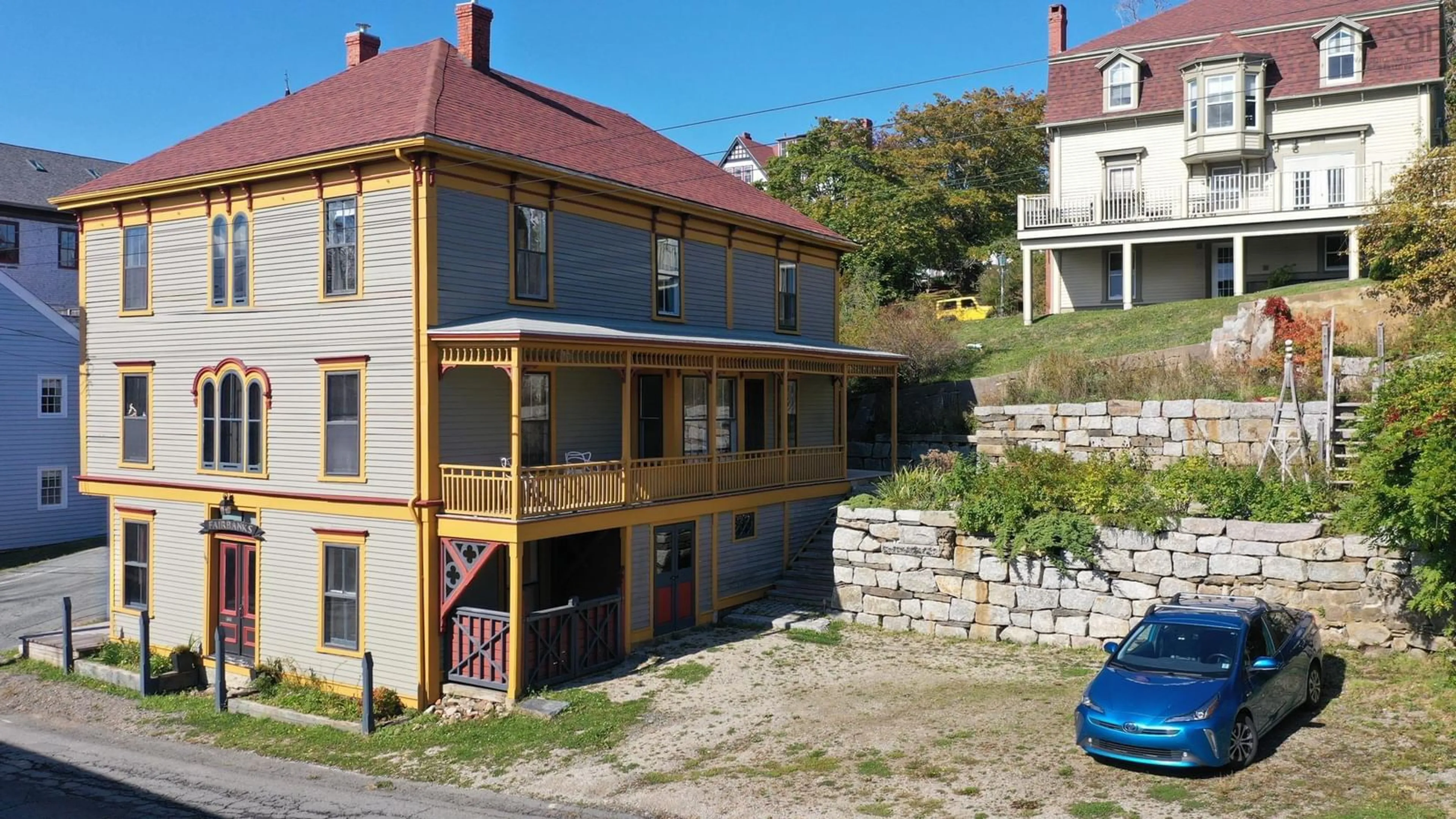 A pic from outside/outdoor area/front of a property/back of a property/a pic from drone, building for 141 Pelham St, Lunenburg Nova Scotia B0J 2C0