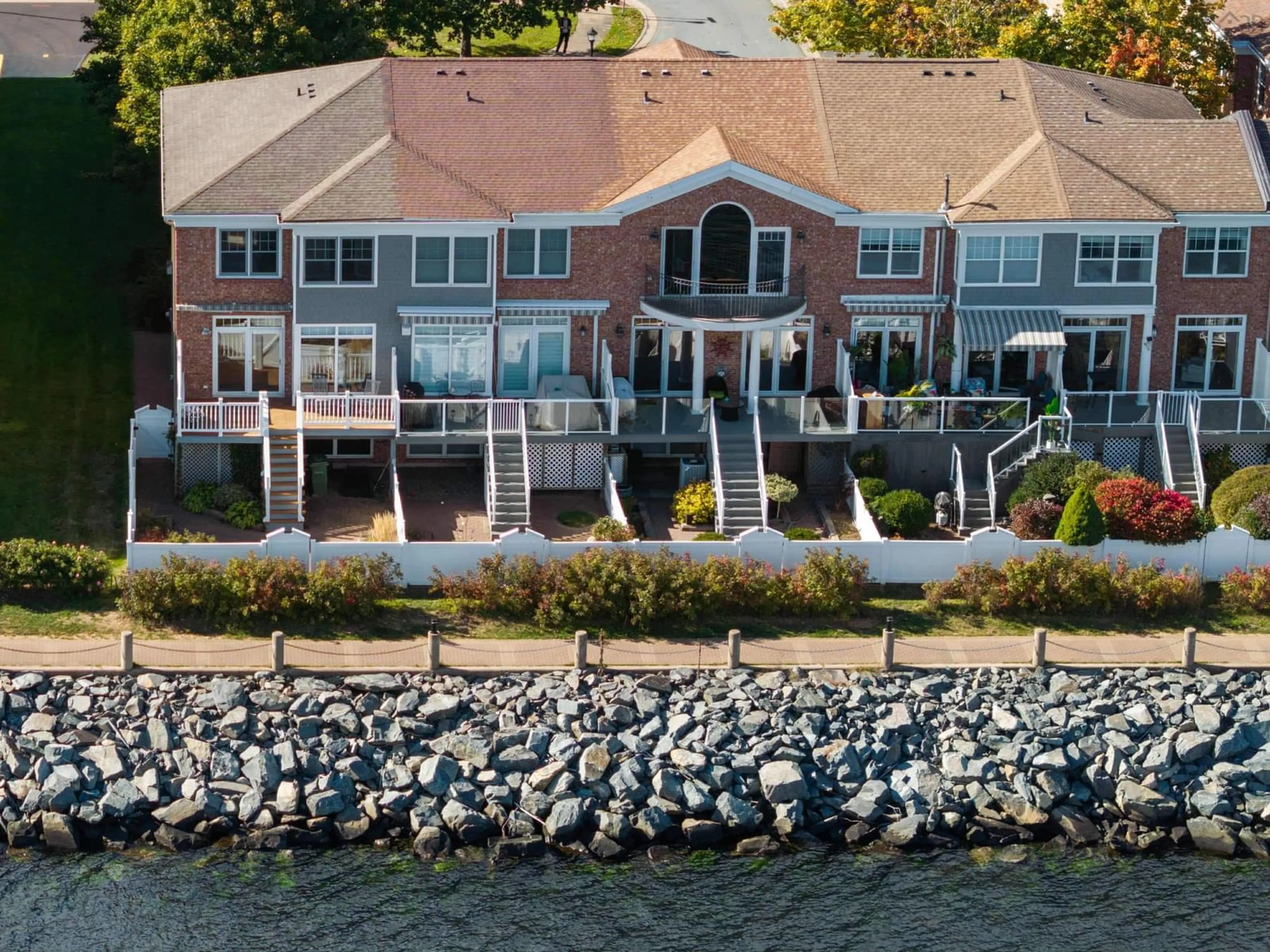 A pic from outside/outdoor area/front of a property/back of a property/a pic from drone, water/lake/river/ocean view for 13 Arthur Lismer Crt, Bedford Nova Scotia B4A 4B4
