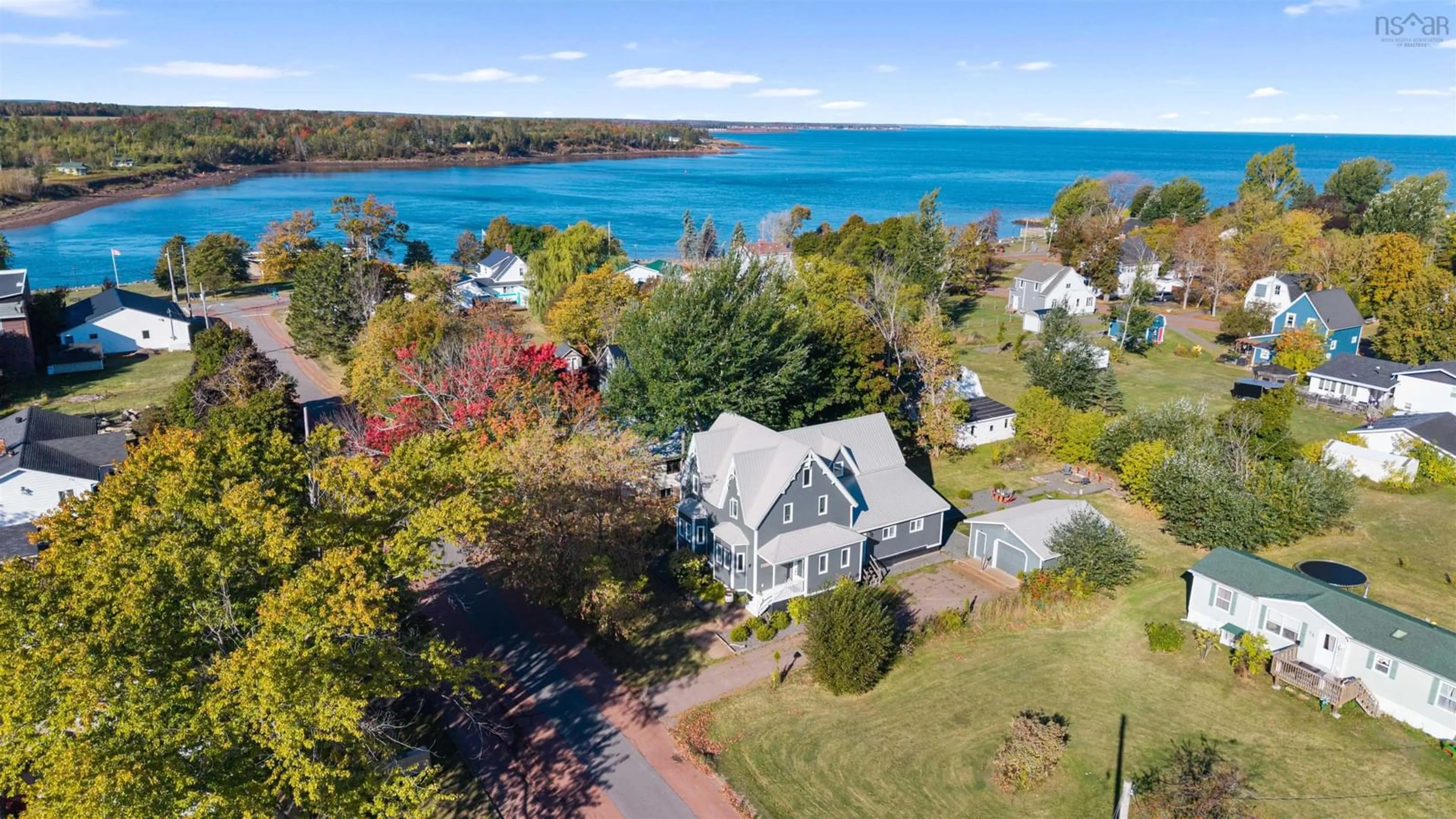 A pic from outside/outdoor area/front of a property/back of a property/a pic from drone, water/lake/river/ocean view for 51 Black St, Pugwash Nova Scotia B0K 1L0