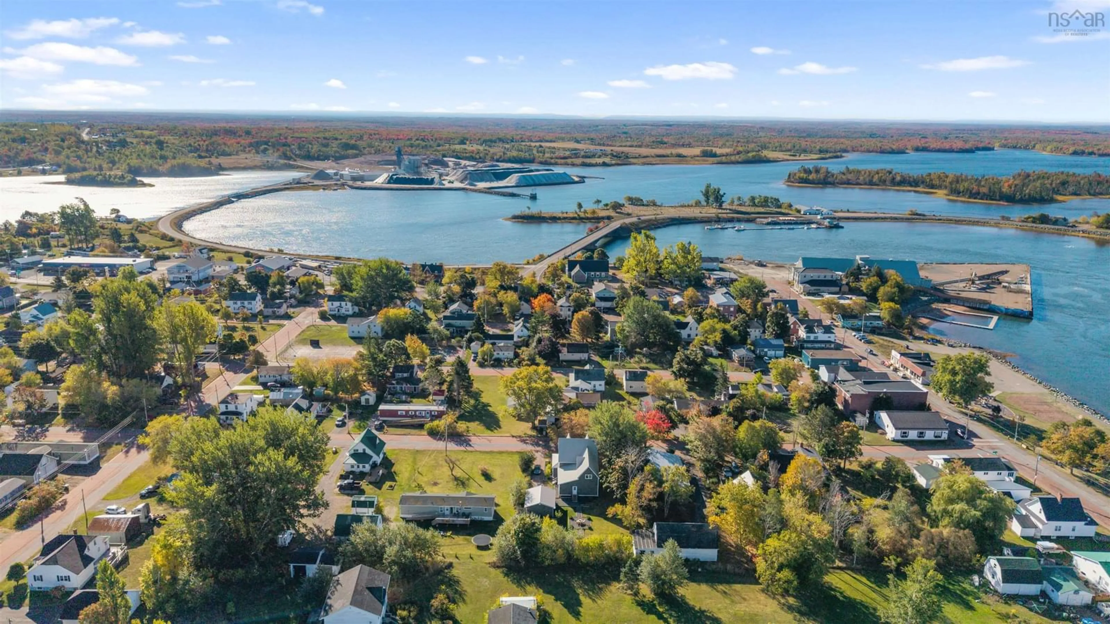 A pic from outside/outdoor area/front of a property/back of a property/a pic from drone, water/lake/river/ocean view for 51 Black St, Pugwash Nova Scotia B0K 1L0