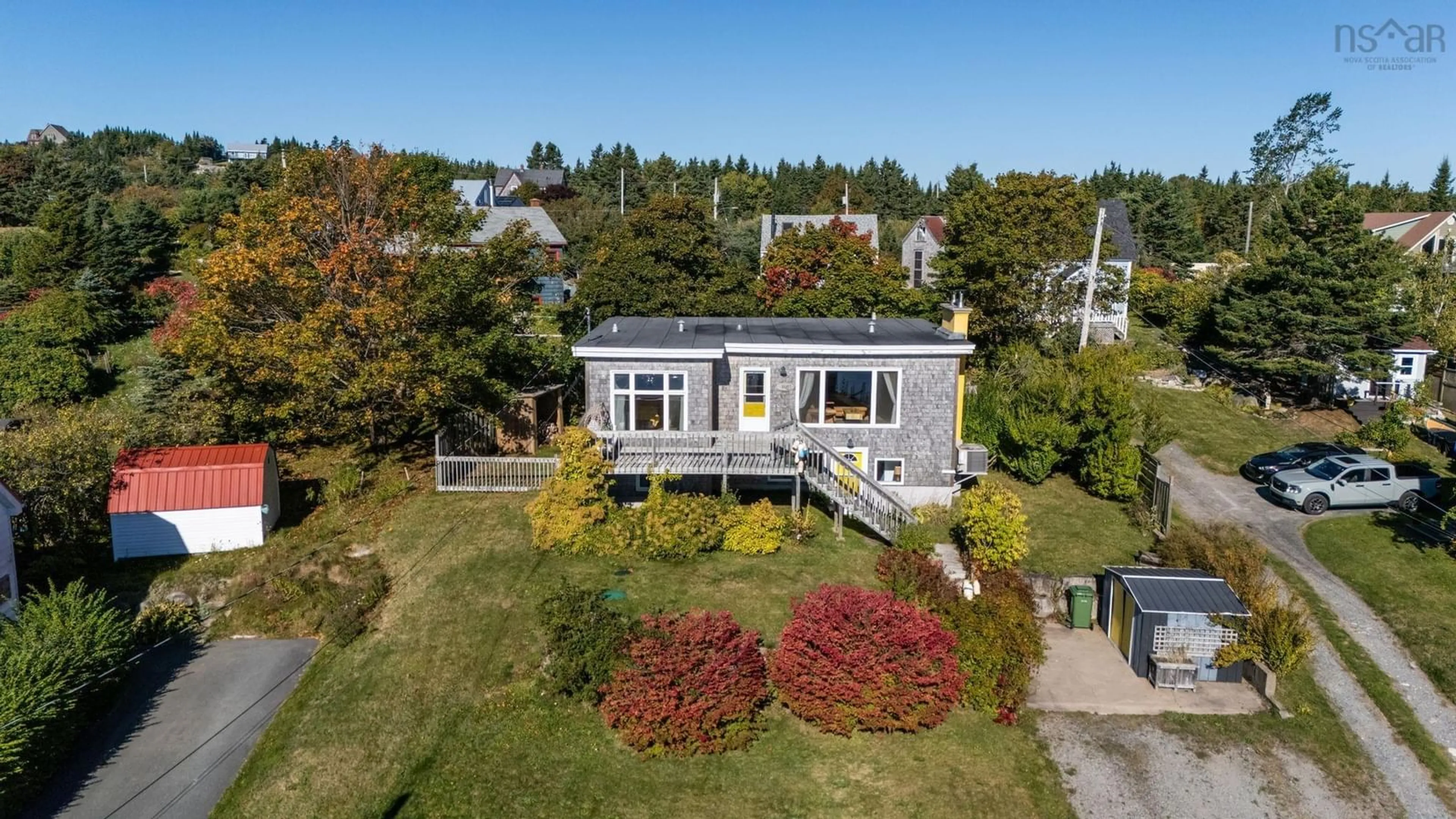 A pic from outside/outdoor area/front of a property/back of a property/a pic from drone, street for 1127 Ketch Harbour Rd, Ketch Harbour Nova Scotia B3V 1K7