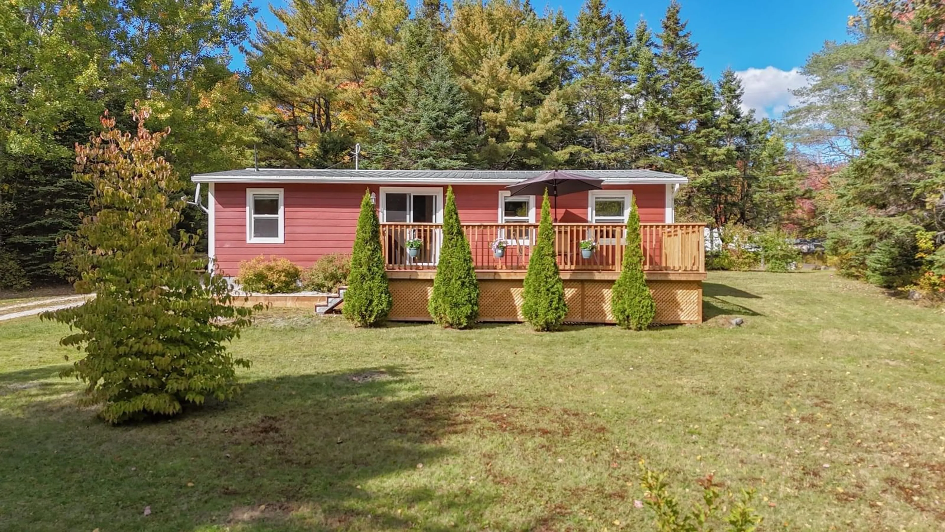 Home with vinyl exterior material, street for 22 Appletree Dr, Windsor Road Nova Scotia B0J 1J0