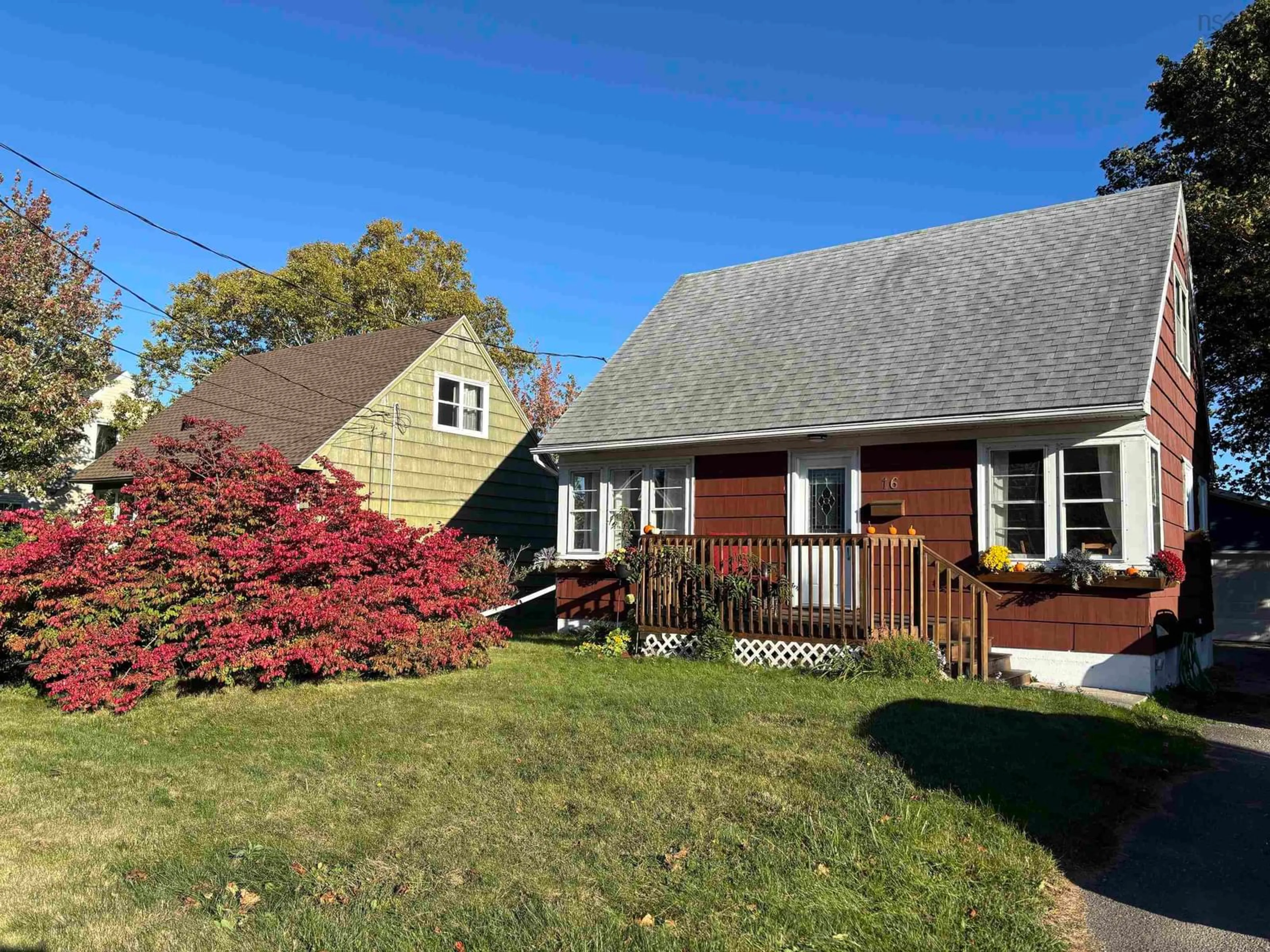 A pic from outside/outdoor area/front of a property/back of a property/a pic from drone, street for 16 Hinesdale Drive, Sydney Nova Scotia B1P 4K6
