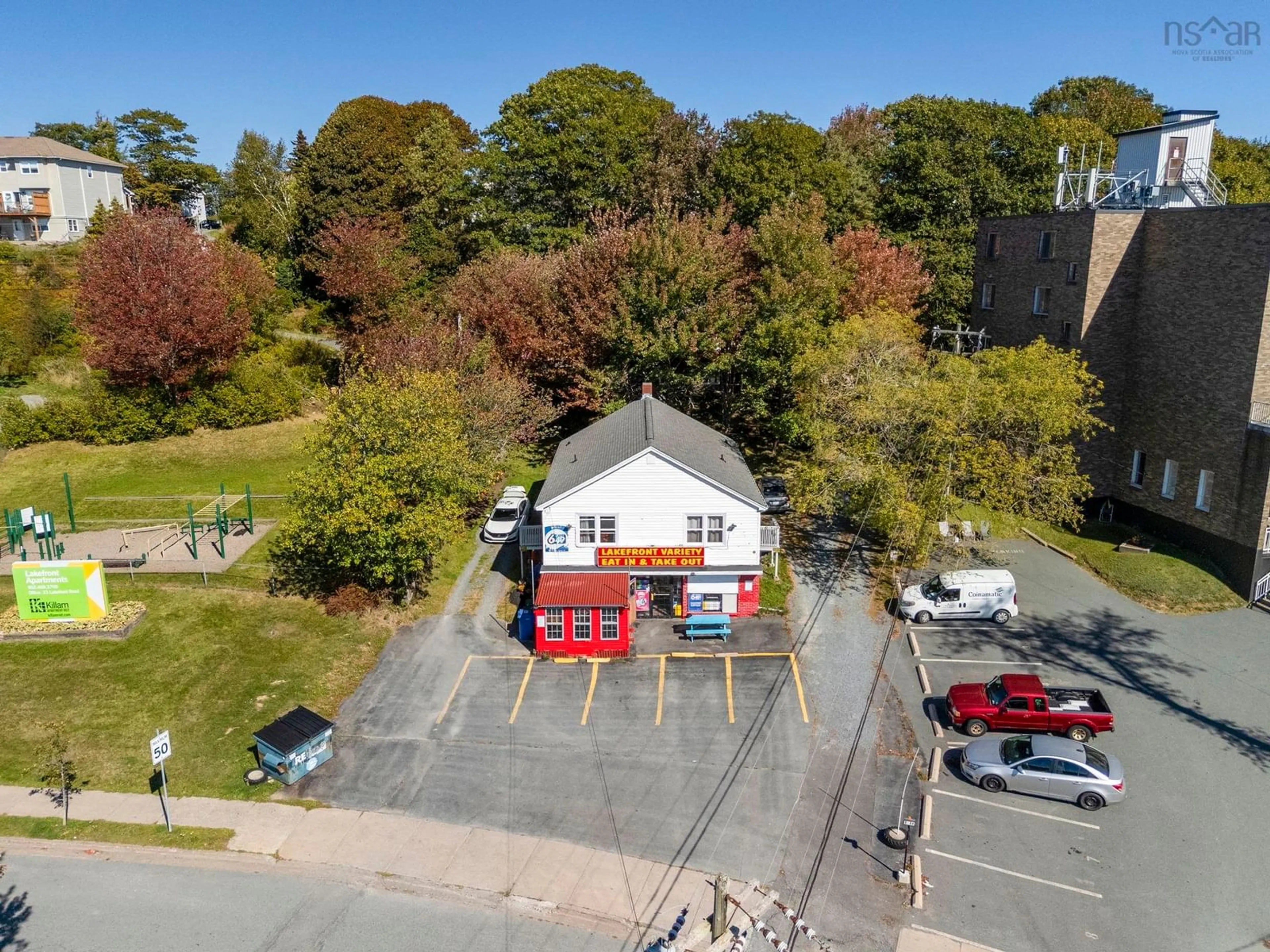 A pic from outside/outdoor area/front of a property/back of a property/a pic from drone, street for 6 Lakefront Rd #16, Dartmouth Nova Scotia B2Y 3C3