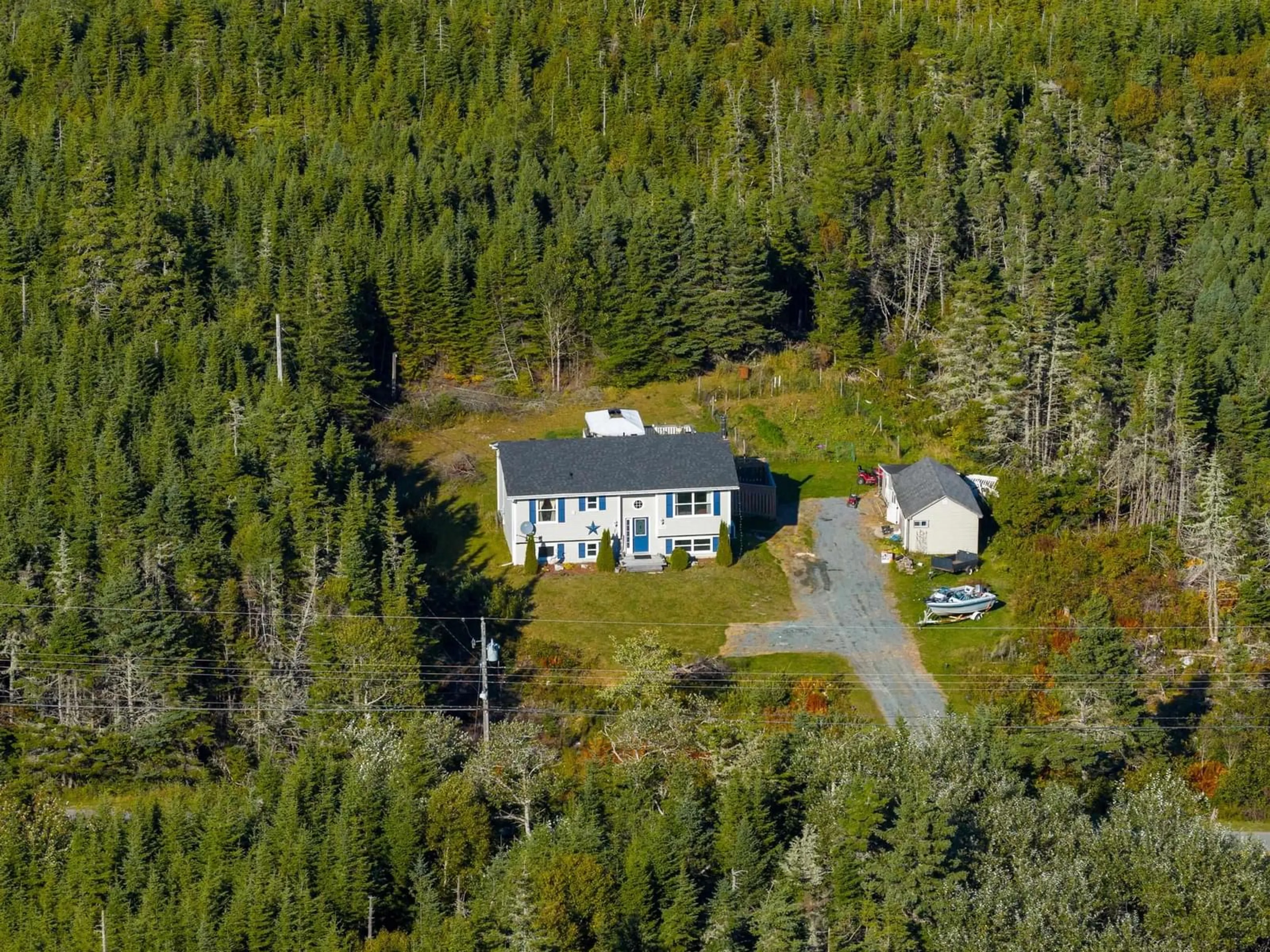 A pic from outside/outdoor area/front of a property/back of a property/a pic from drone, unknown for 3480 Clam Harbour Rd, Clam Harbour Nova Scotia B0J 2L0