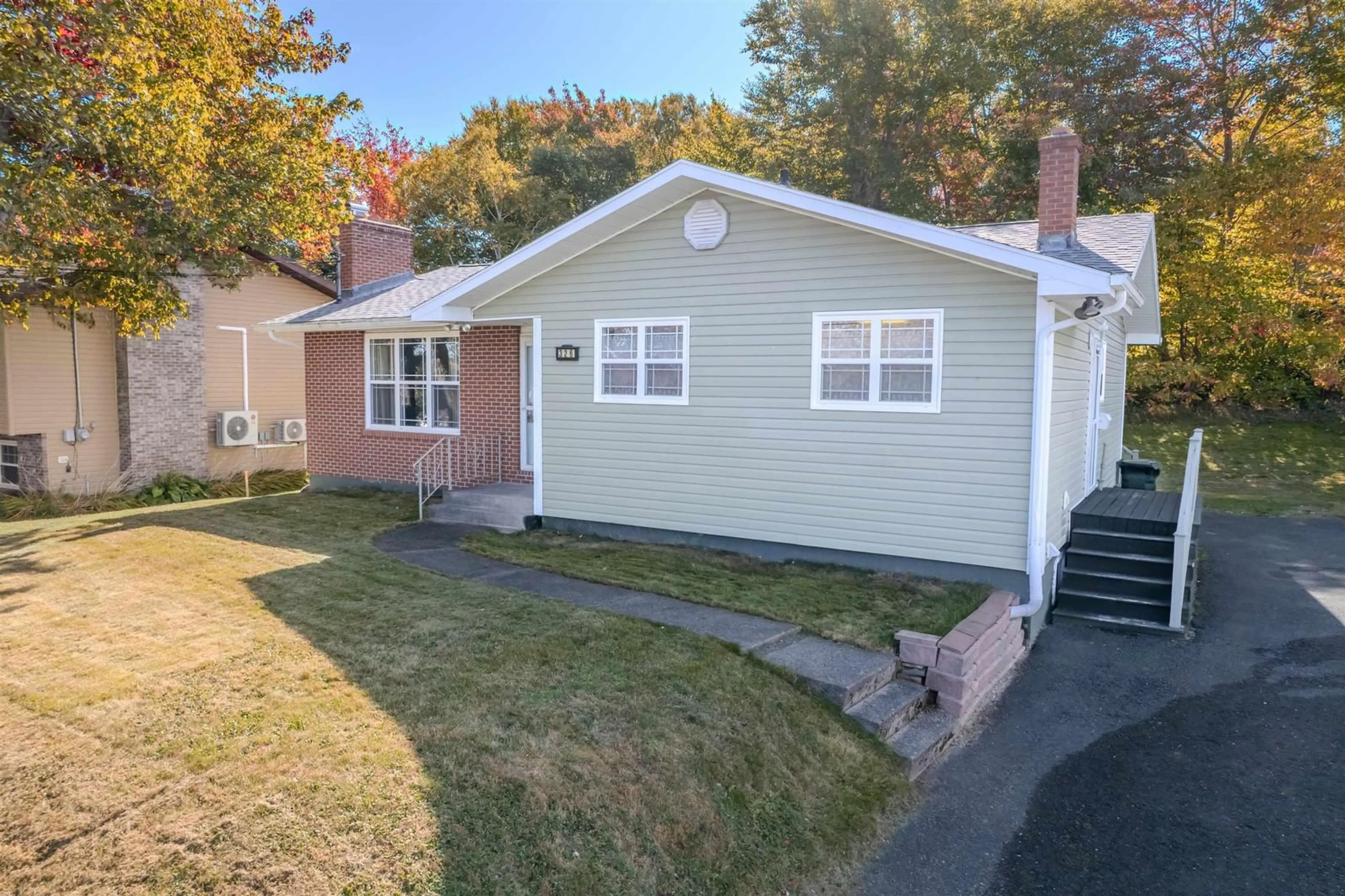 Home with vinyl exterior material, street for 326 Champlain Ave, Sydney Nova Scotia B1P 2B9
