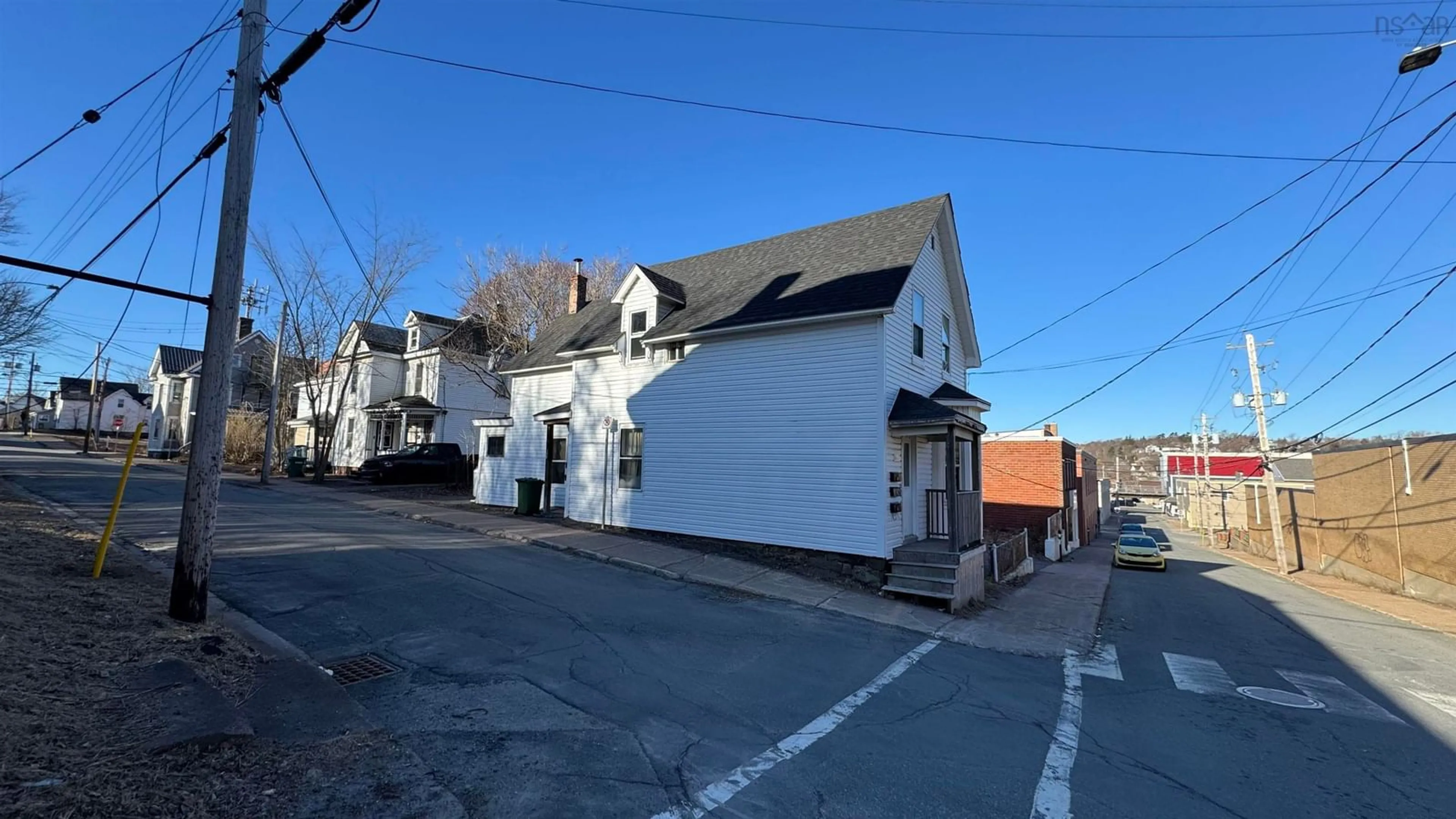 A pic from outside/outdoor area/front of a property/back of a property/a pic from drone, street for 203 Maclean St, New Glasgow Nova Scotia B2H 4M7