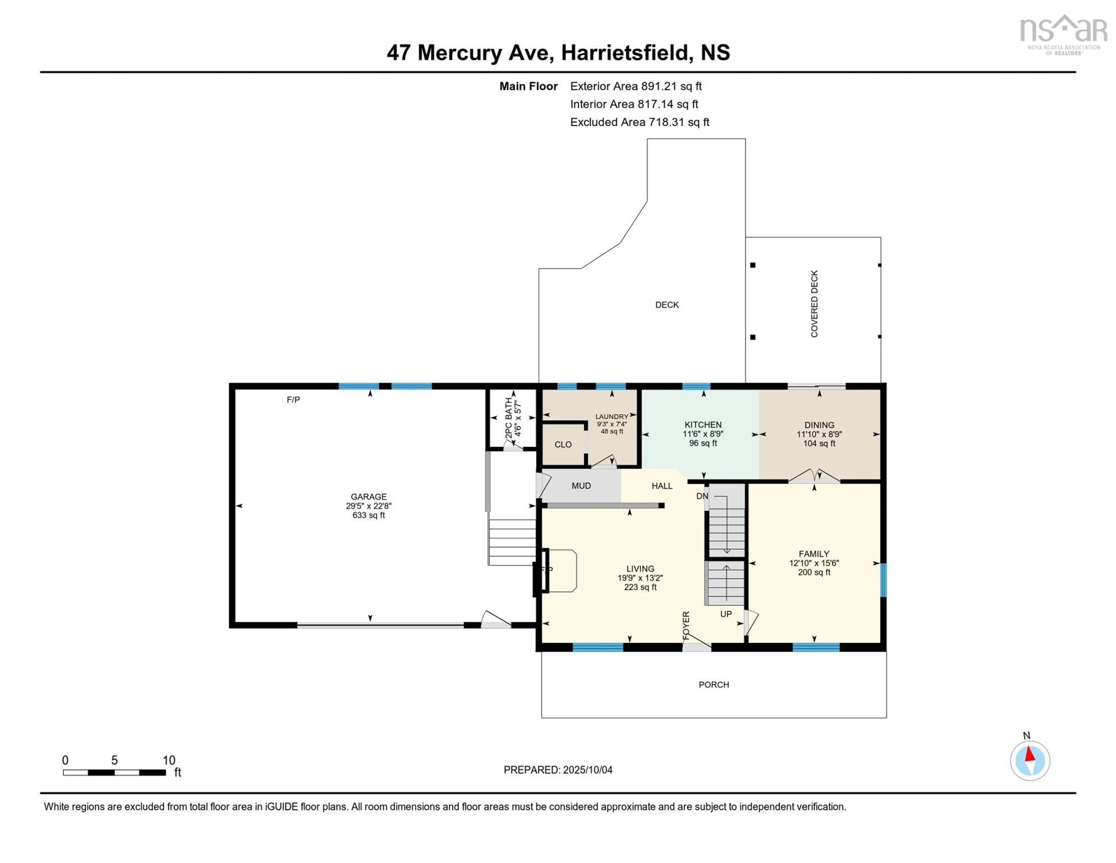 Floor plan for 47 Mercury Ave, Harrietsfield Nova Scotia B3V 1A9