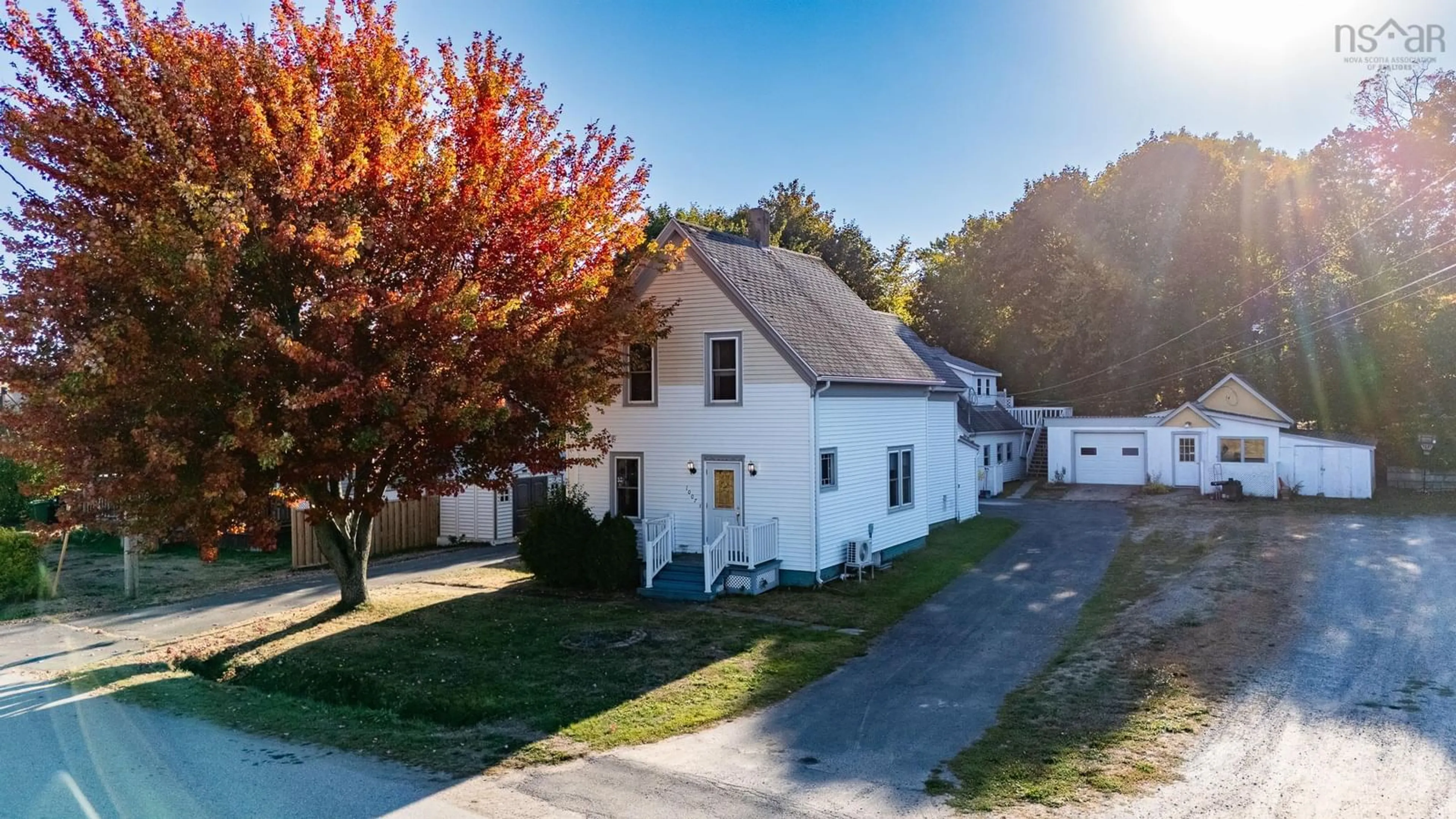 A pic from outside/outdoor area/front of a property/back of a property/a pic from drone, street for 1007 Terrys Creek Rd, Port Williams Nova Scotia B0P 1T0