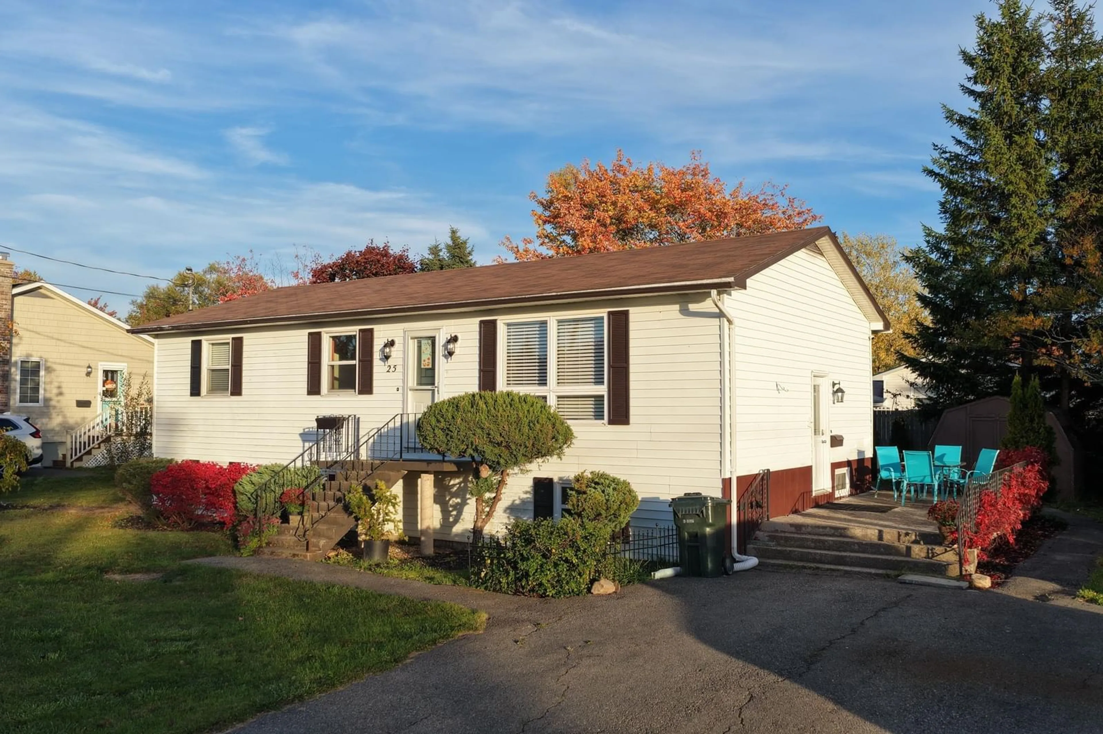 Home with vinyl exterior material, street for 25 Collier Ave, Coxheath Nova Scotia B1R 2H5