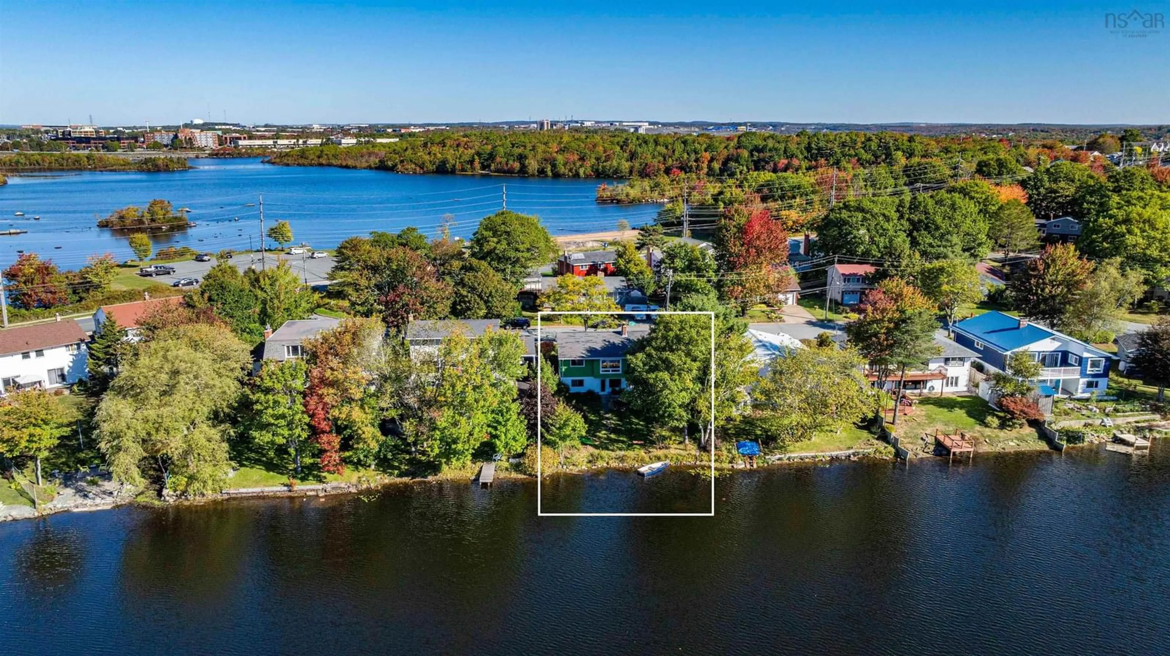 A pic from outside/outdoor area/front of a property/back of a property/a pic from drone, water/lake/river/ocean view for 35 Ernest Ave, Dartmouth Nova Scotia B3A 2H6