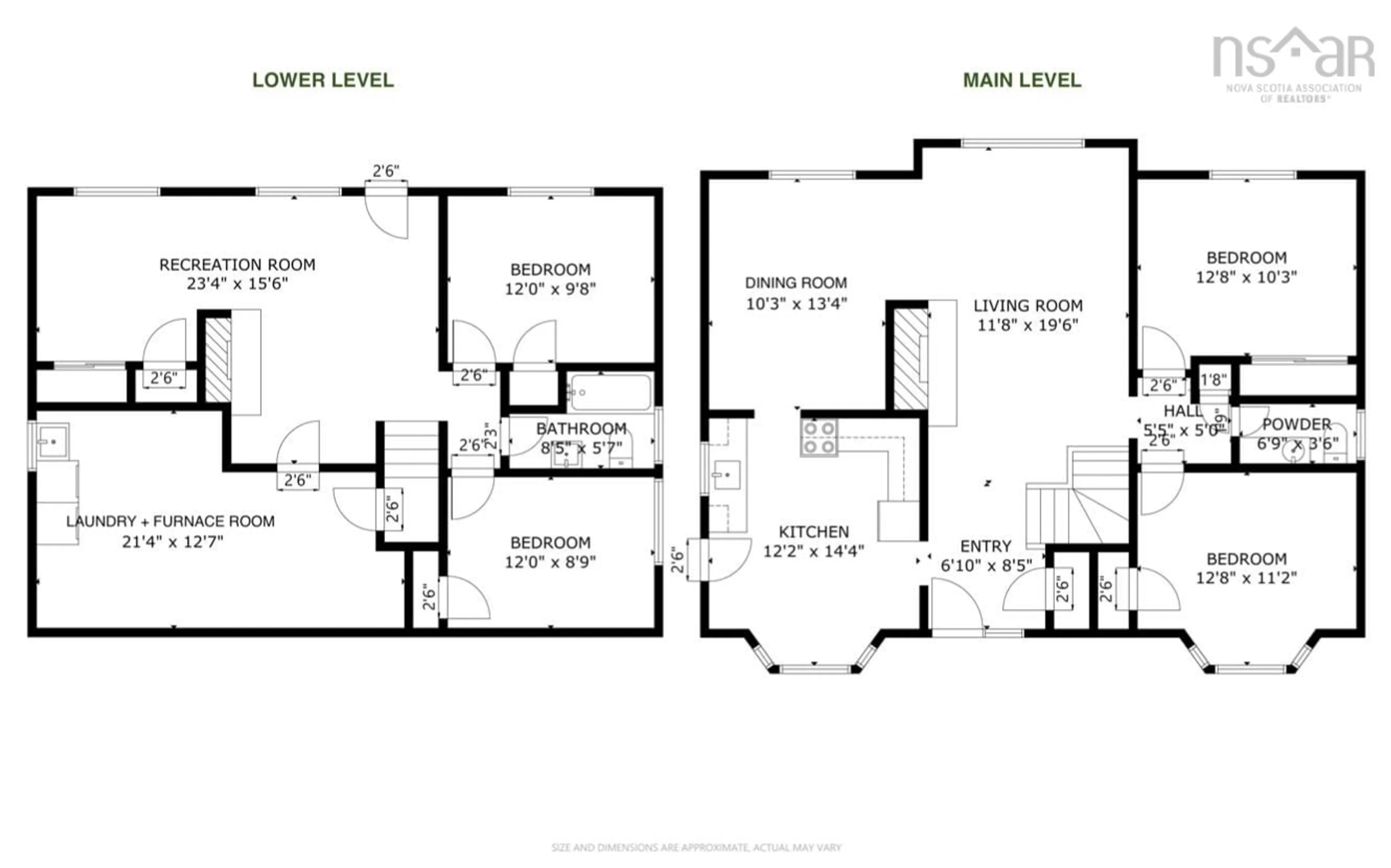 Floor plan for 35 Ernest Ave, Dartmouth Nova Scotia B3A 2H6