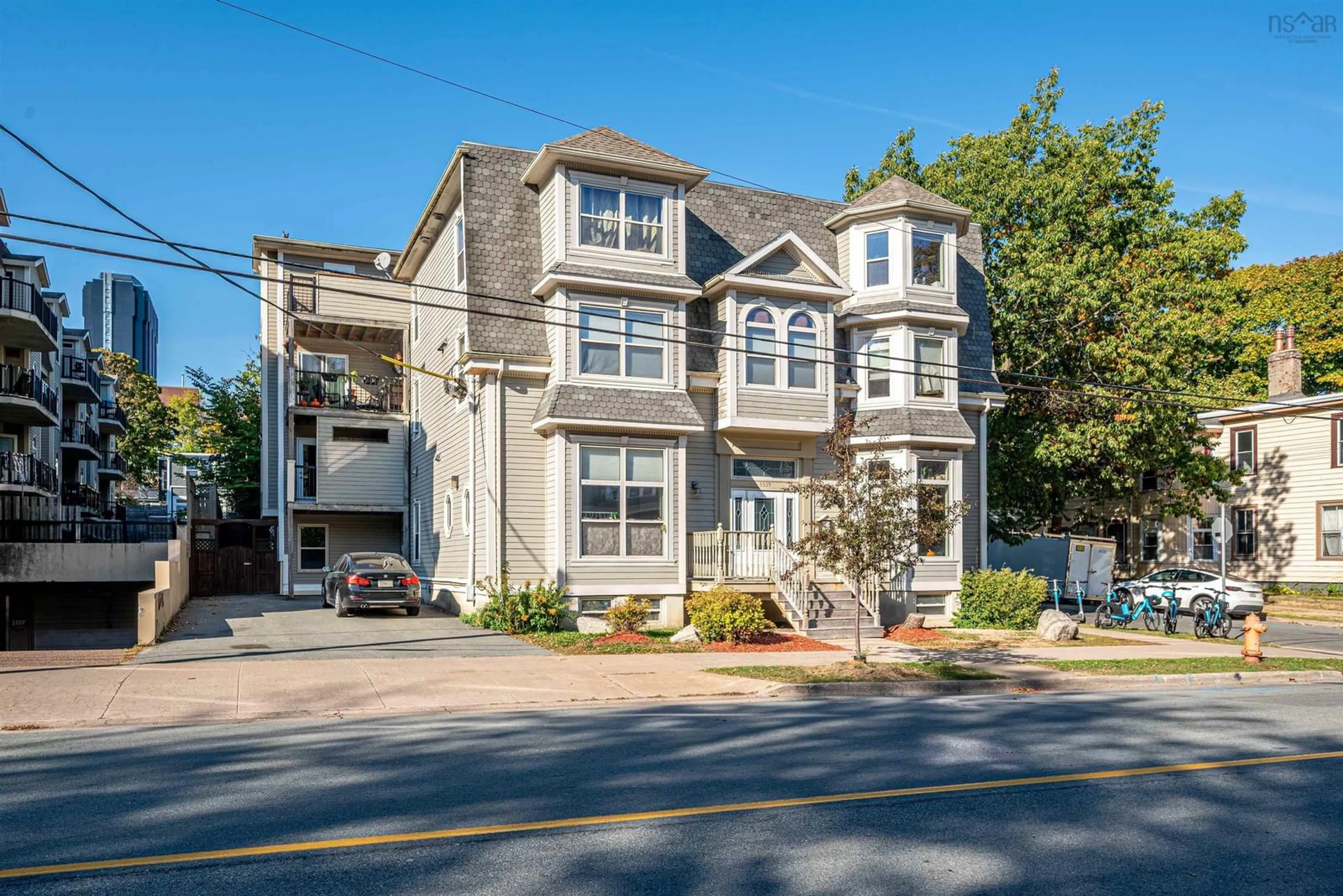 Home with vinyl exterior material, street for 5505 Inglis St #104, Halifax Nova Scotia B3H 1J9