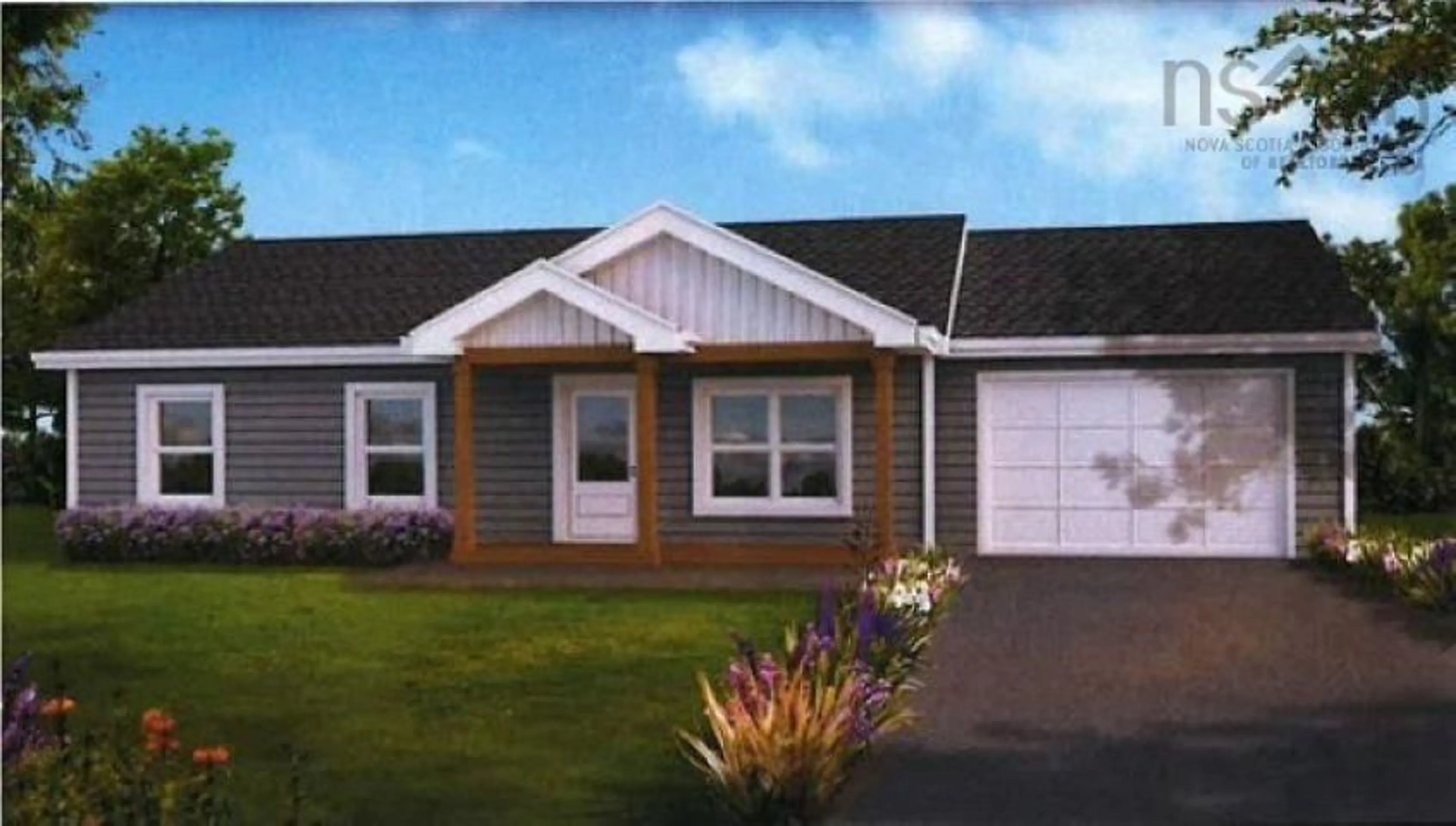 Home with vinyl exterior material, building for 153 Kingston Crt, Three Mile Plains Nova Scotia B0N 2T0