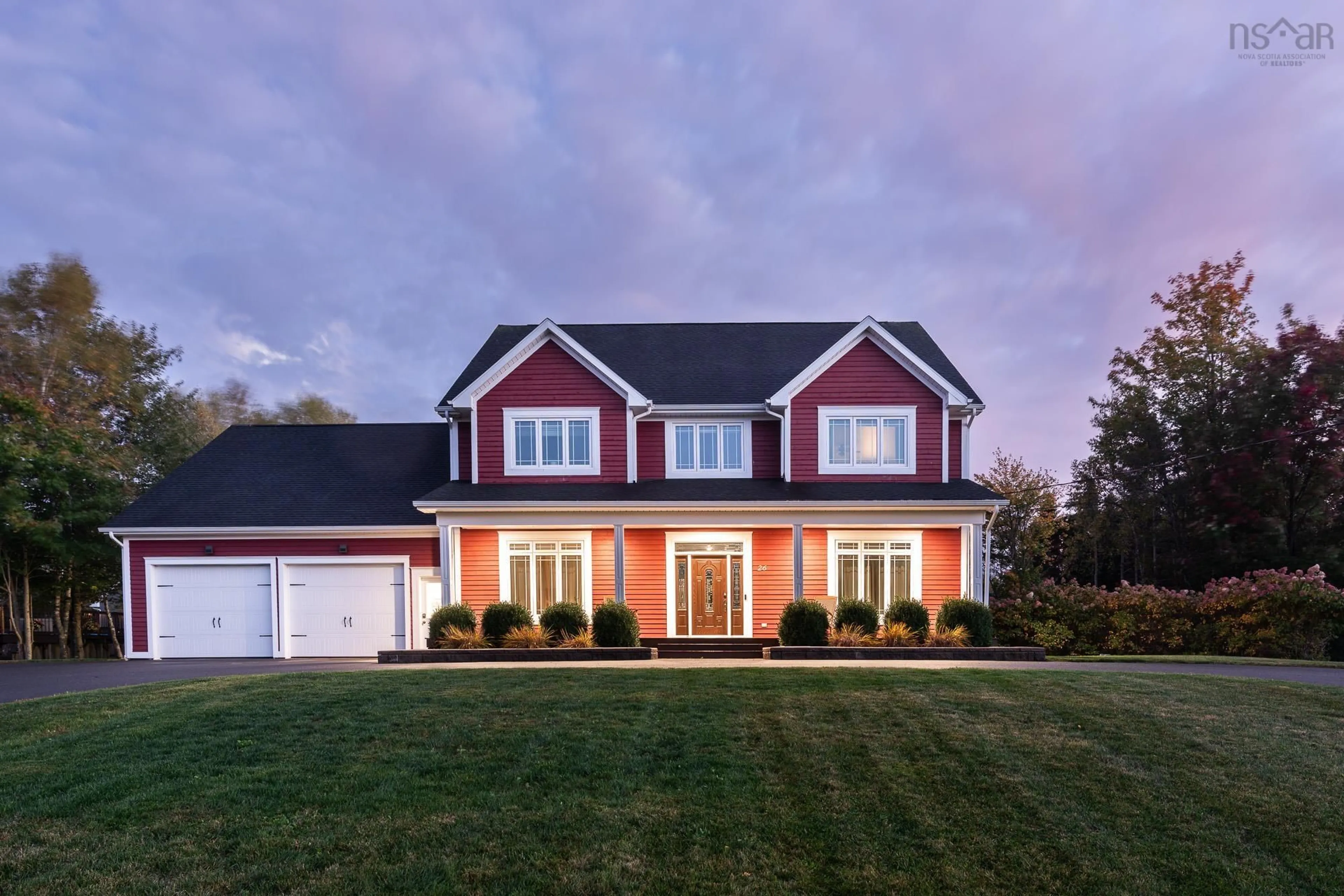Home with vinyl exterior material, street for 26 Cambridge Dr, Valley Nova Scotia B6L 4P4