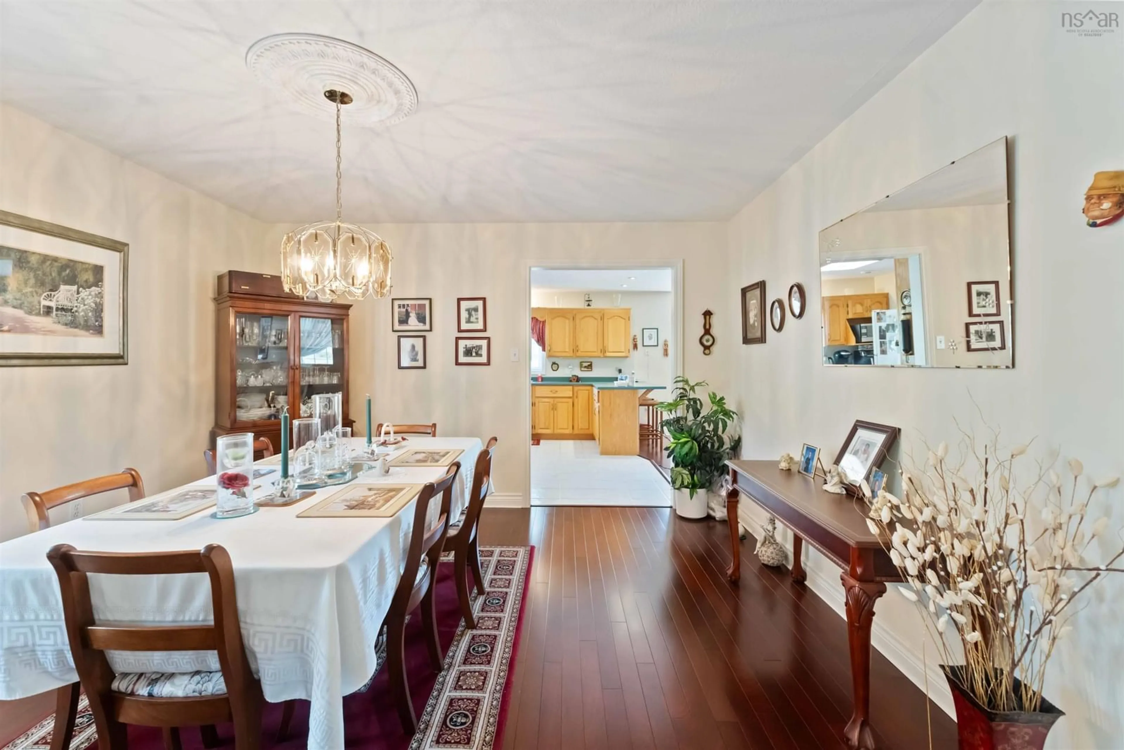 Dining room, wood/laminate floor for 530 Greenwood Rd, Harmony Nova Scotia B0P 1R0