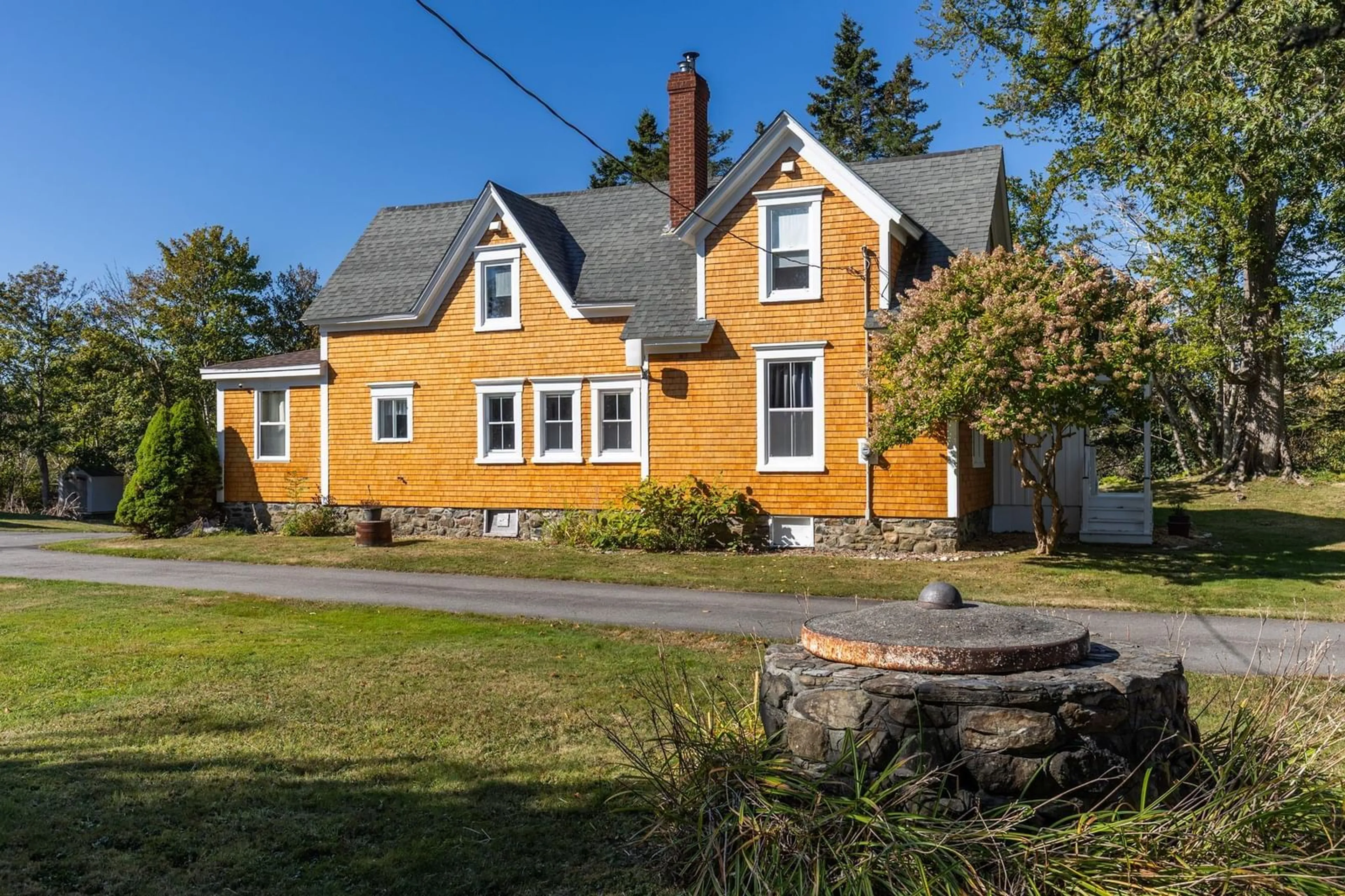 A pic from outside/outdoor area/front of a property/back of a property/a pic from drone, street for 47 Lakeside Rd, Hebron Nova Scotia B5A 5K4