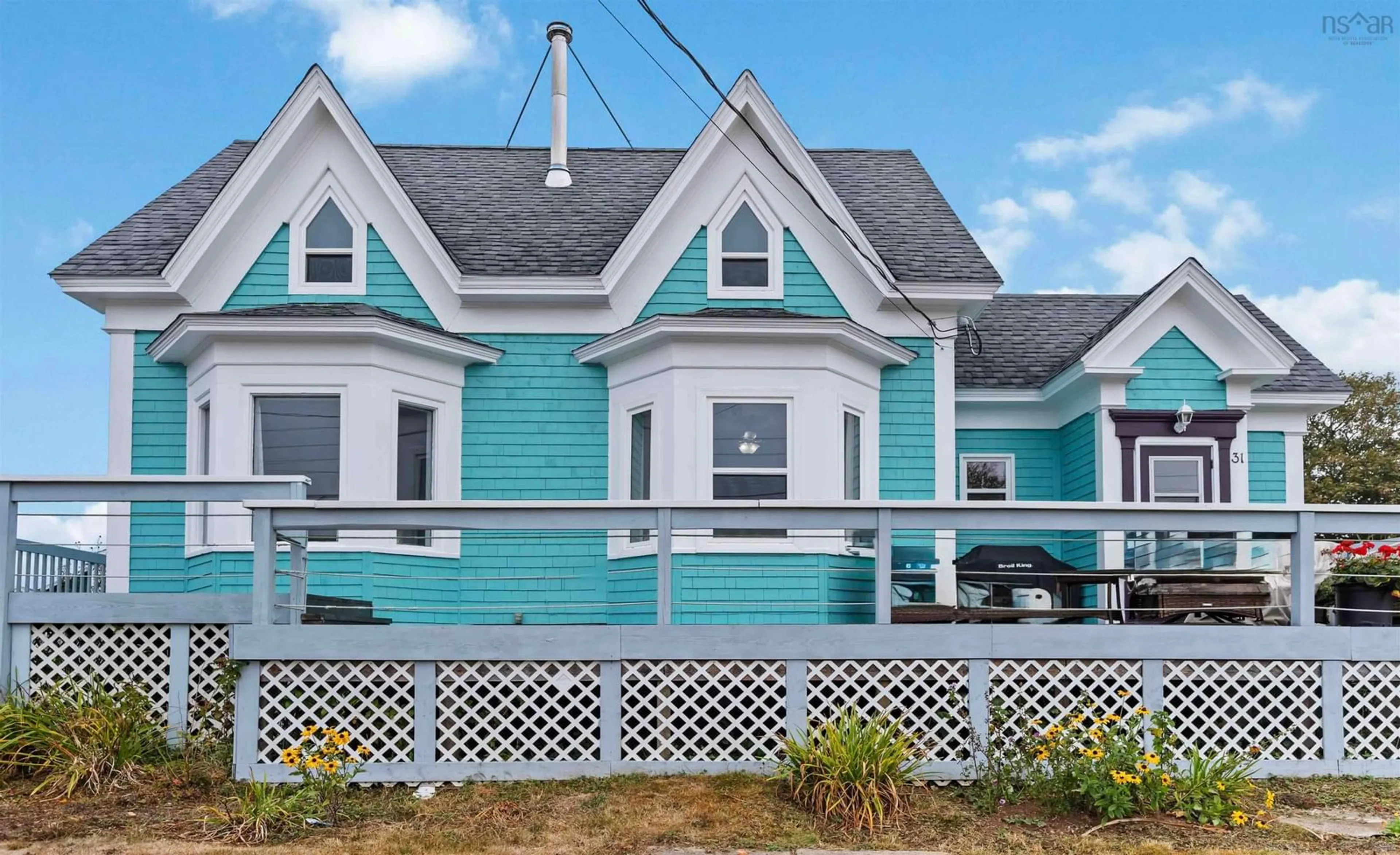 Home with vinyl exterior material, street for 31 Overcove Rd, Freeport Nova Scotia B0V 1B0