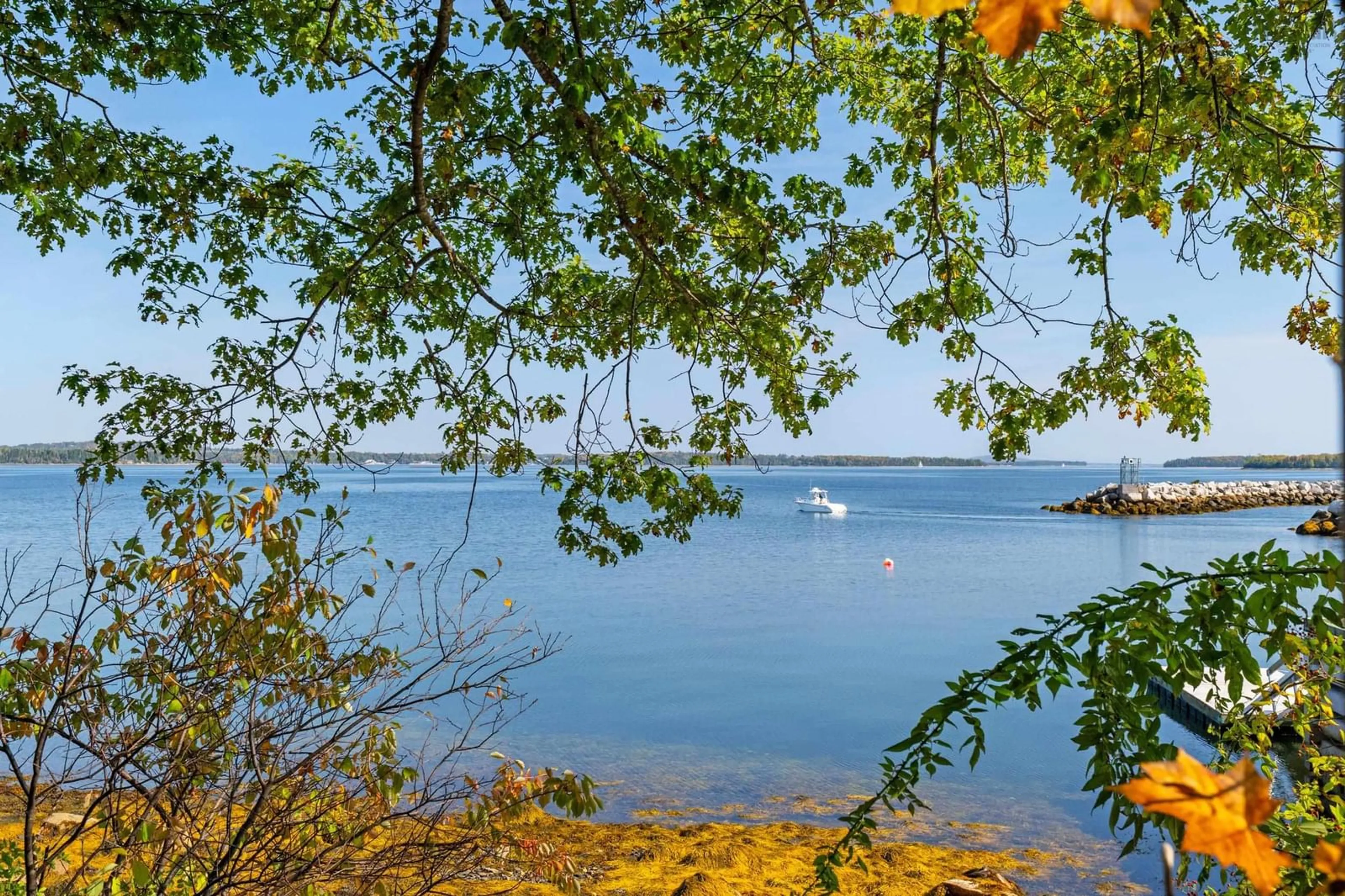 Patio, water/lake/river/ocean view for 42 Charles Hiltz Rd, Western Shore Nova Scotia B0J 3M0