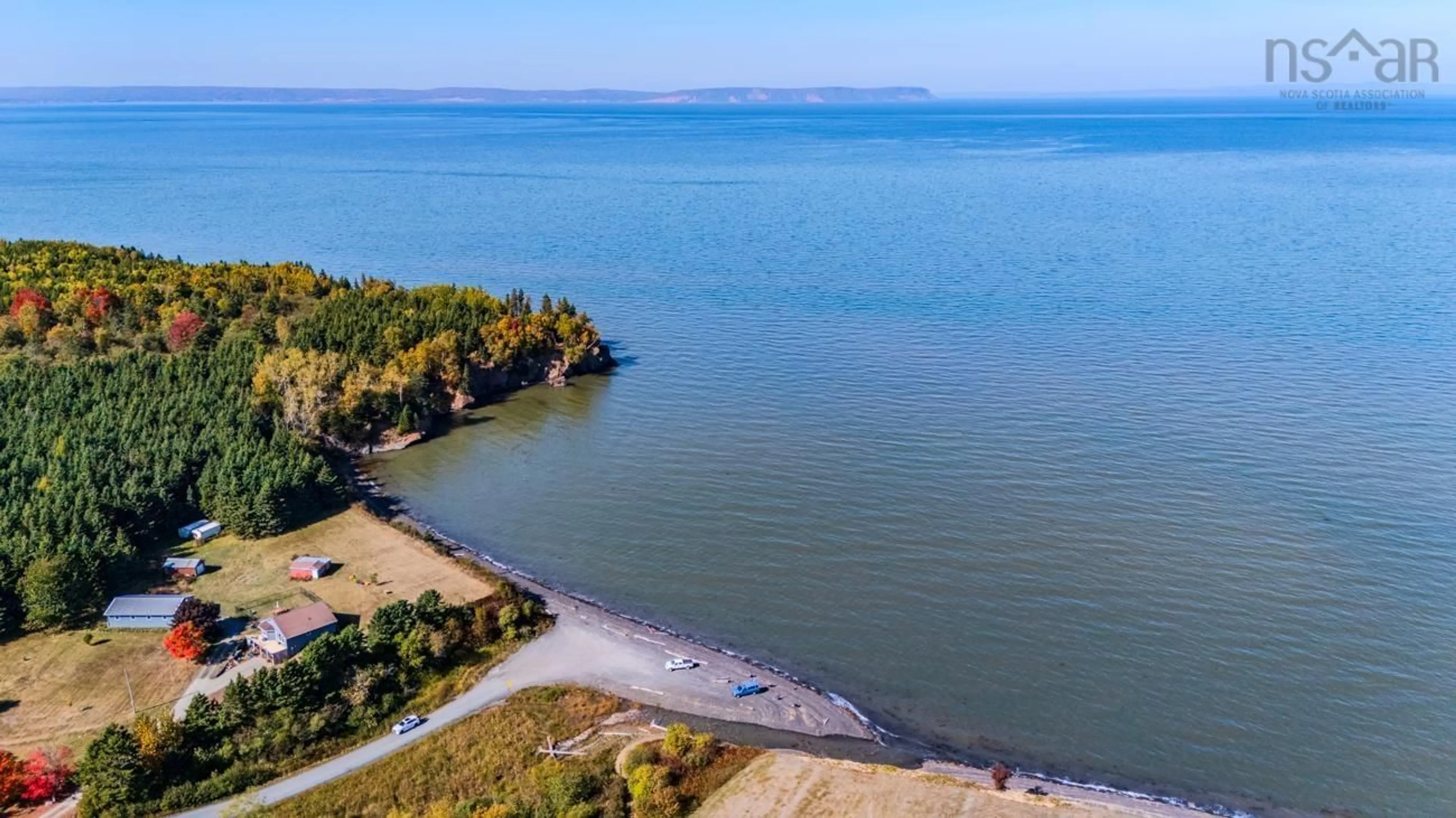 A pic from outside/outdoor area/front of a property/back of a property/a pic from drone, water/lake/river/ocean view for 69 Ocean Beach Rd, Bramber Nova Scotia B0N 2R0