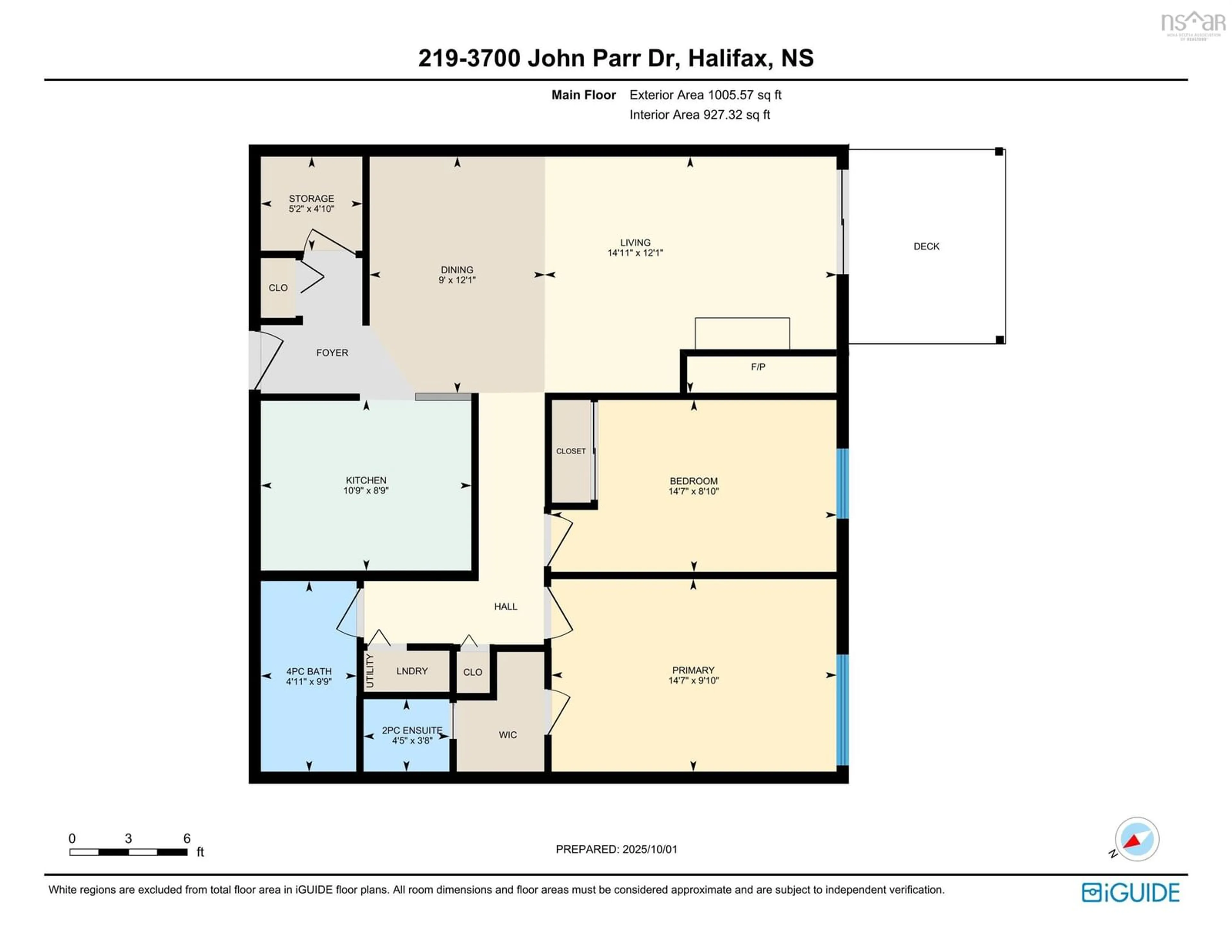 Floor plan for 3700 John Parr #219, Halifax Nova Scotia B3K 5V4