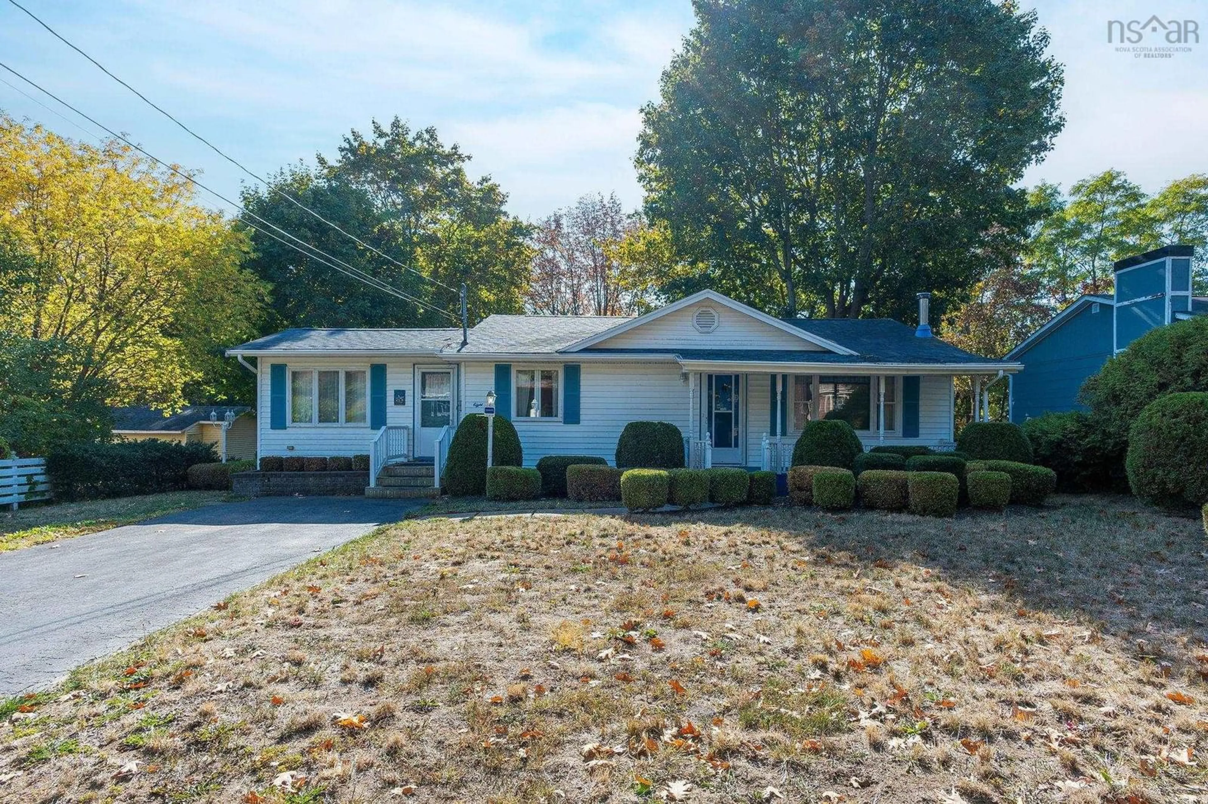 Home with vinyl exterior material, street for 8 Redden Ave, Kentville Nova Scotia B4N 1A2