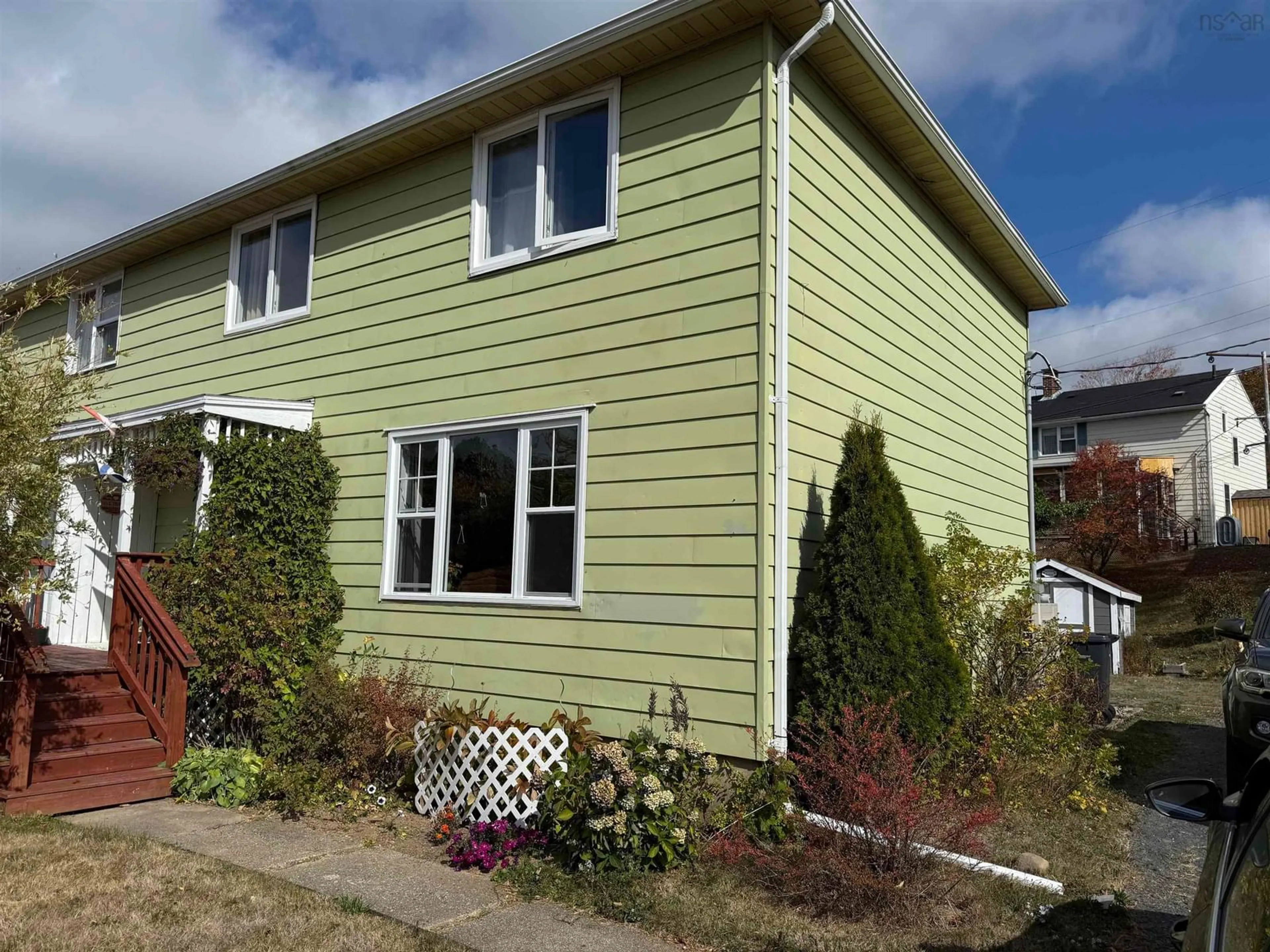 Home with vinyl exterior material, street for 108 Old School Hill Rd, Cornwallis Park Nova Scotia B0S 1H0