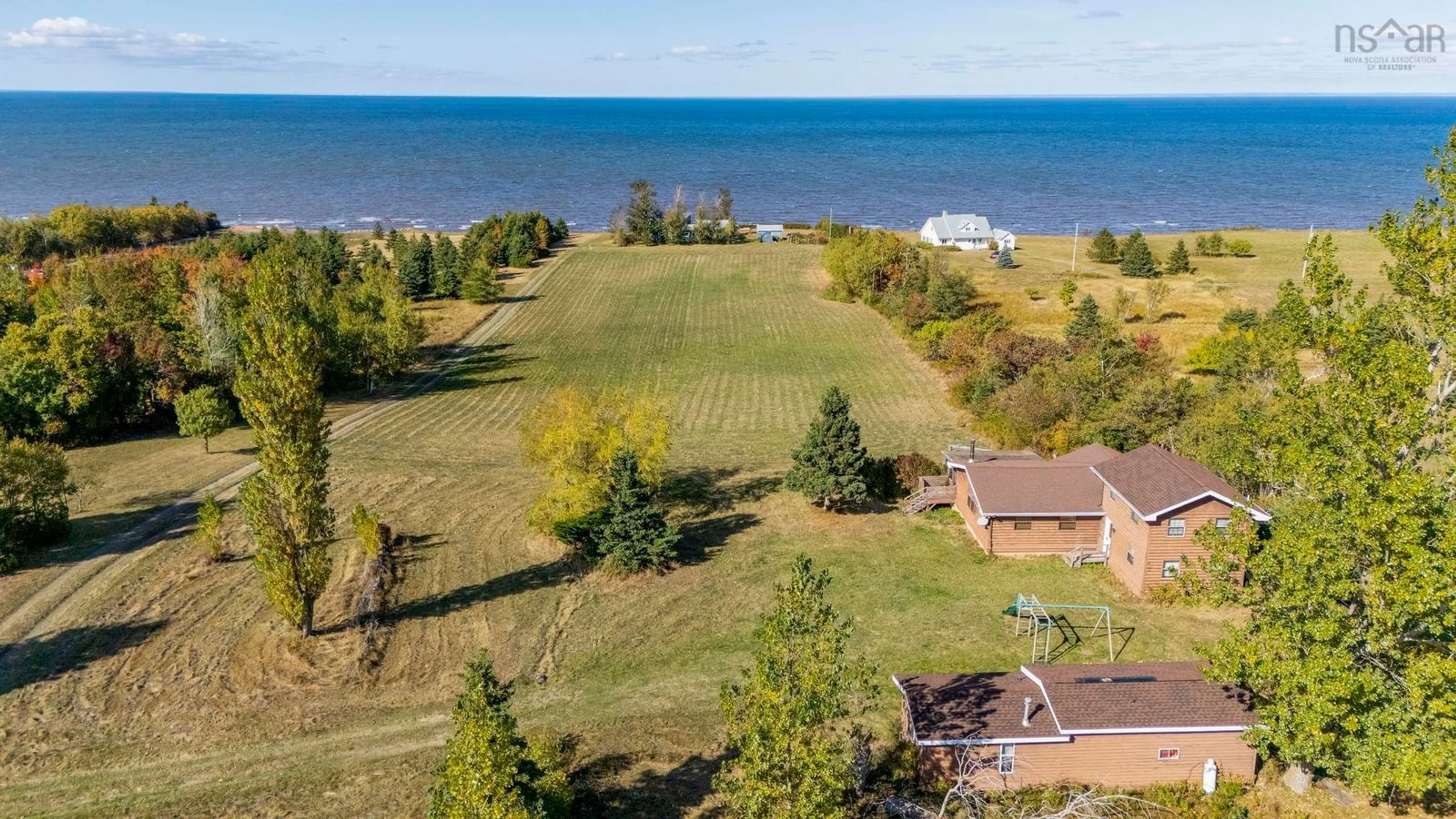 A pic from outside/outdoor area/front of a property/back of a property/a pic from drone, water/lake/river/ocean view for 2475 Gulf Shore Rd, Gulf Shore Nova Scotia B0K 1L0