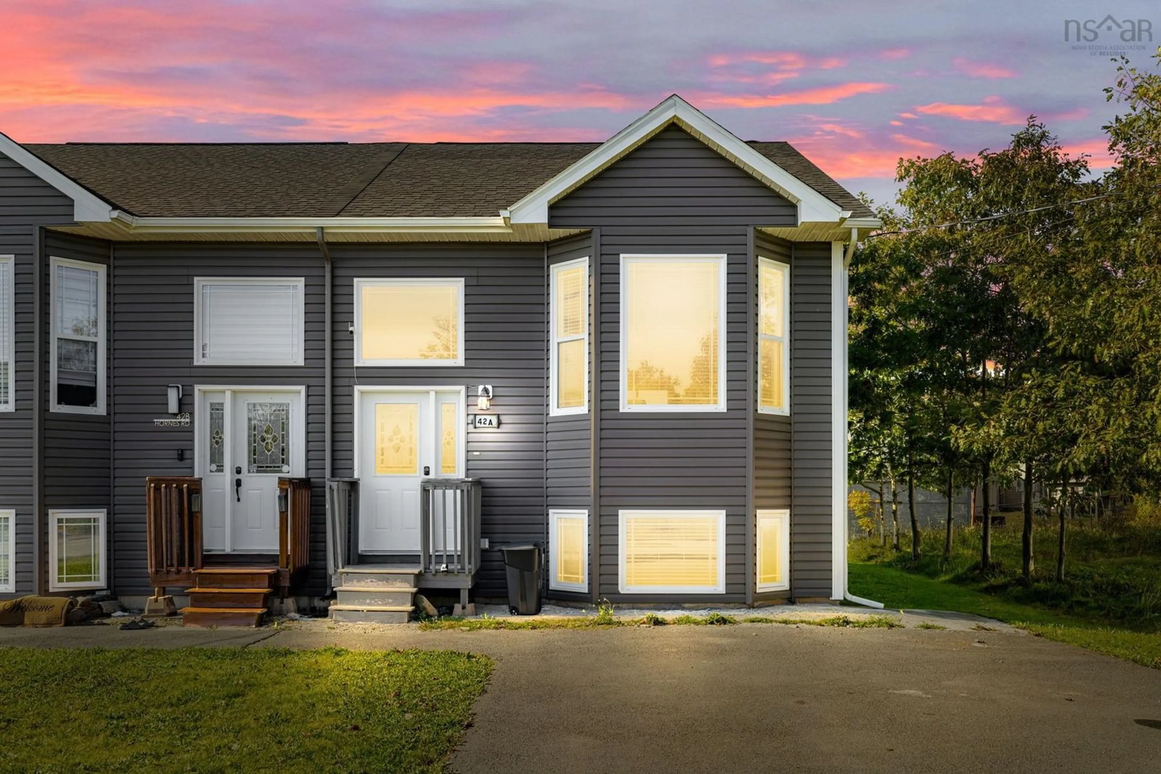 Home with vinyl exterior material, street for 42A Hornes Rd, Eastern Passage Nova Scotia B3G 1A5
